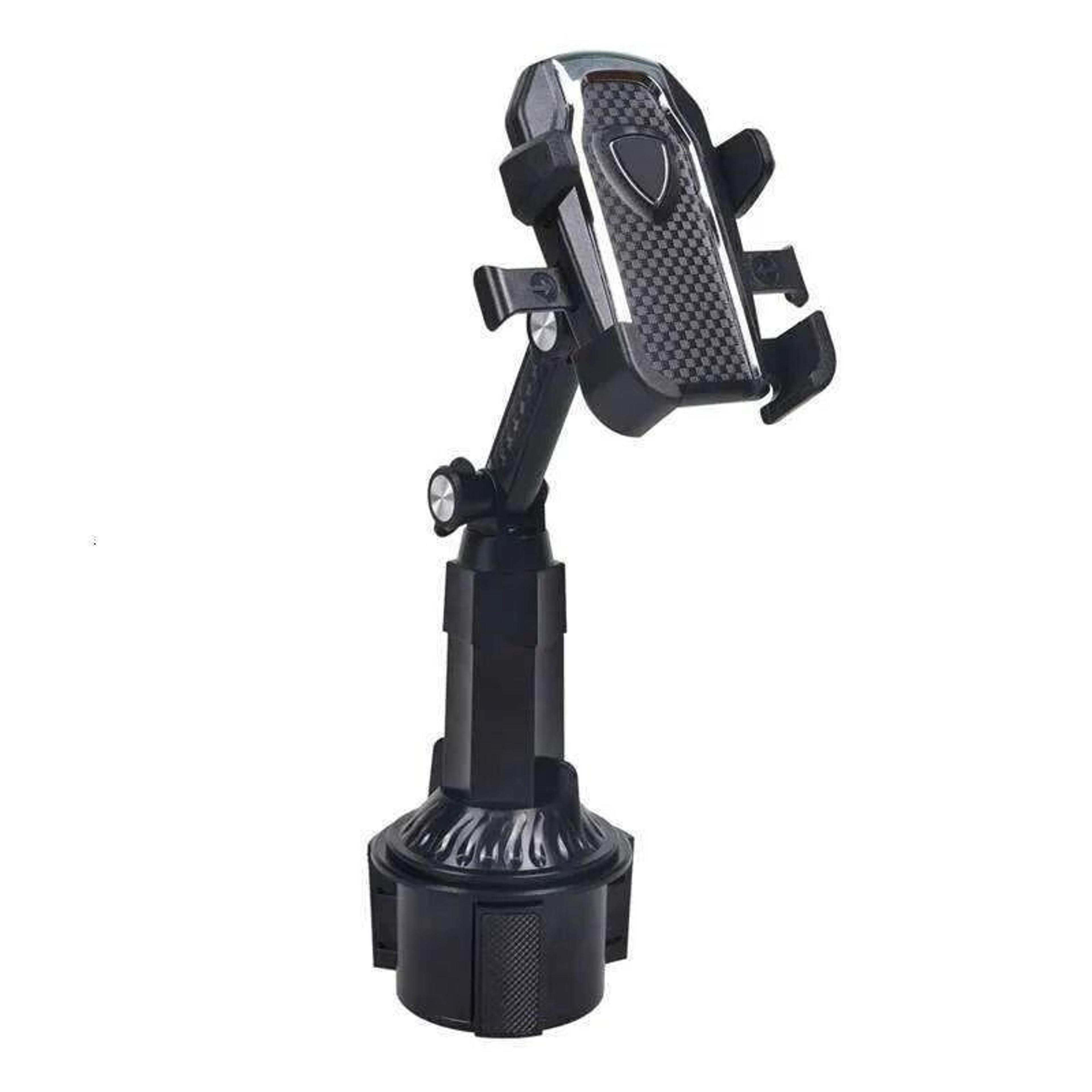 universal rotating car cup holder phone mount with long adjustable arm