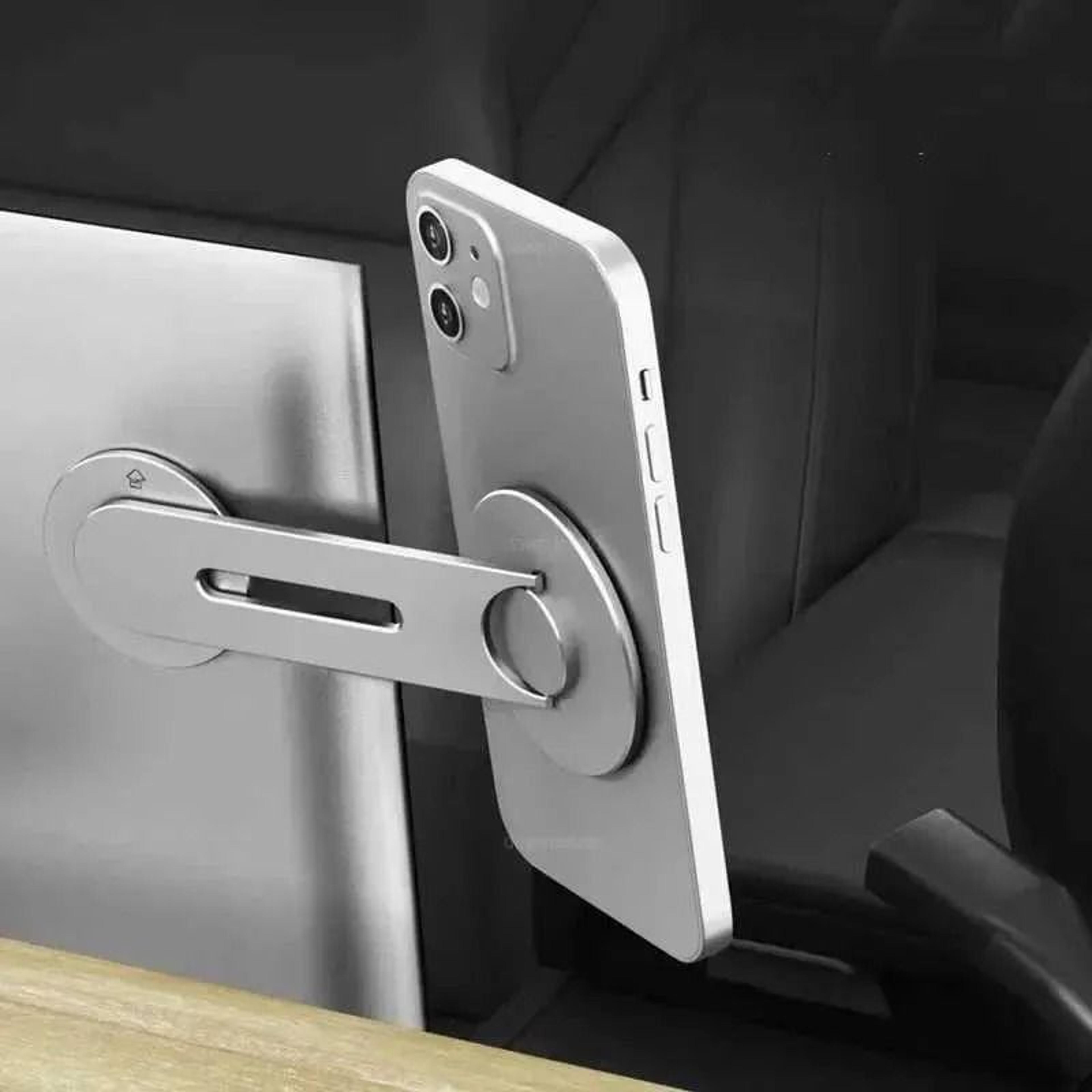 magnetic tesla phone holder magsafe car mount metal screen expansion bracket