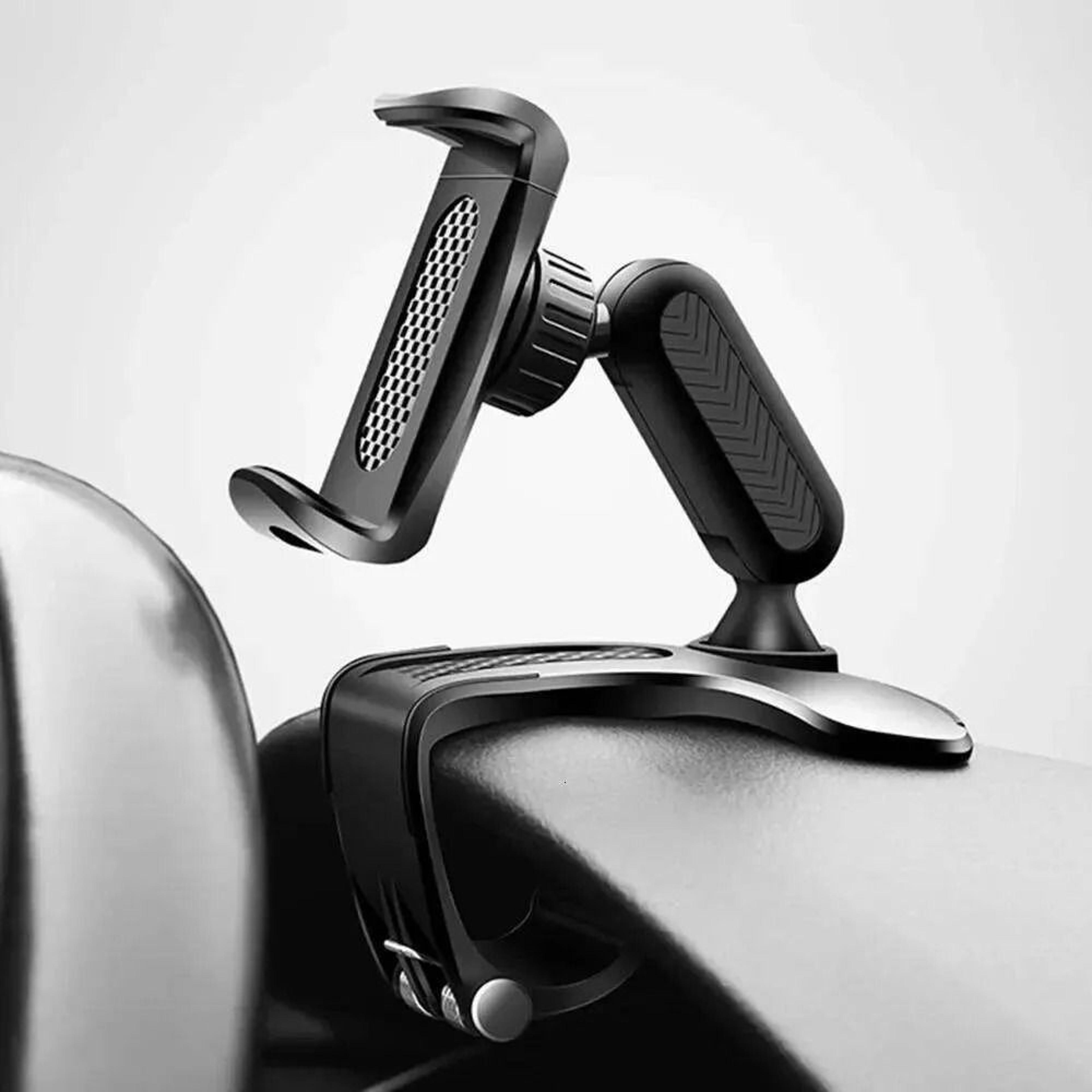 universal dashboard car phone mount clip holder for gps navigation and easy access