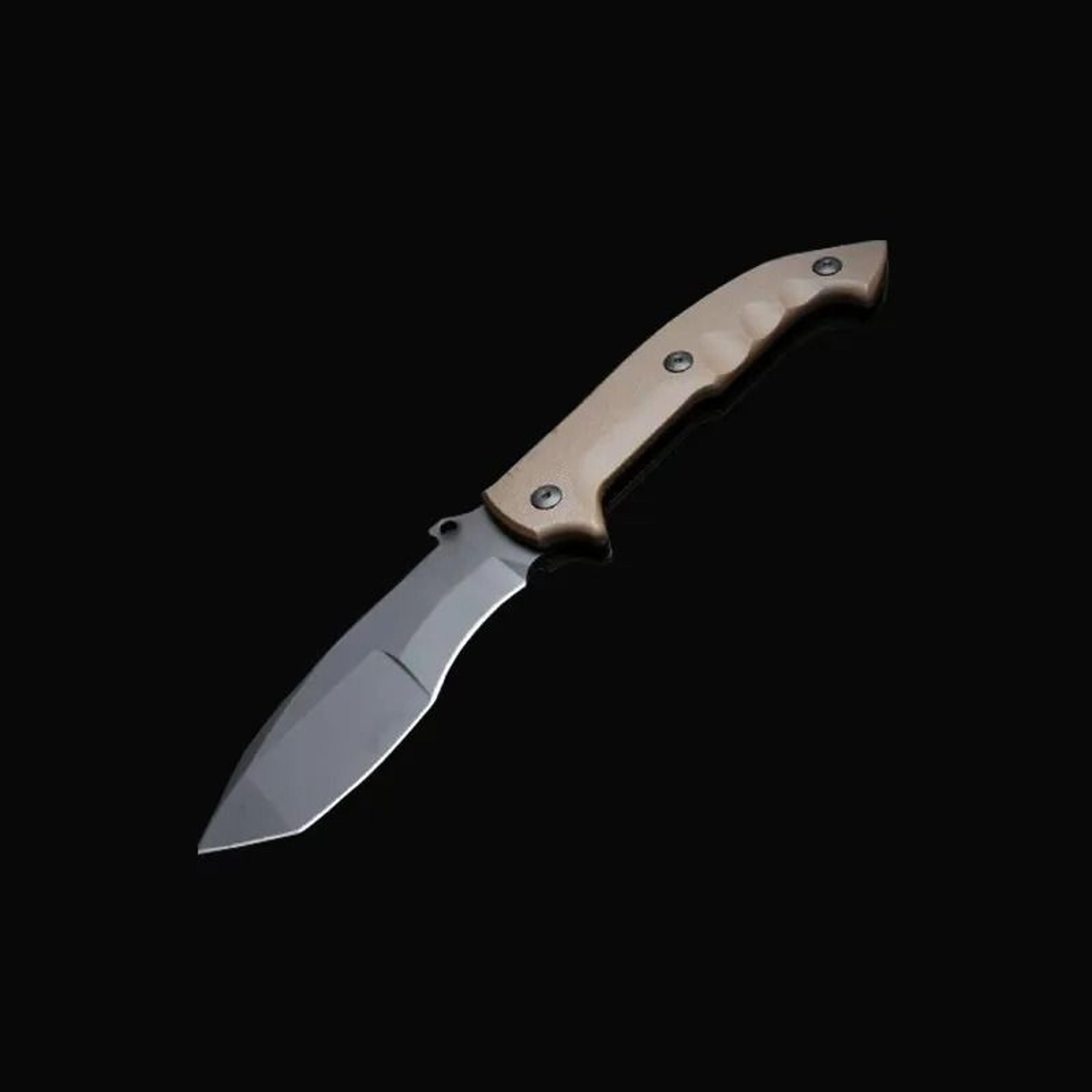 folding knife tactical outdoor survival hunting knife with nylon fiber case