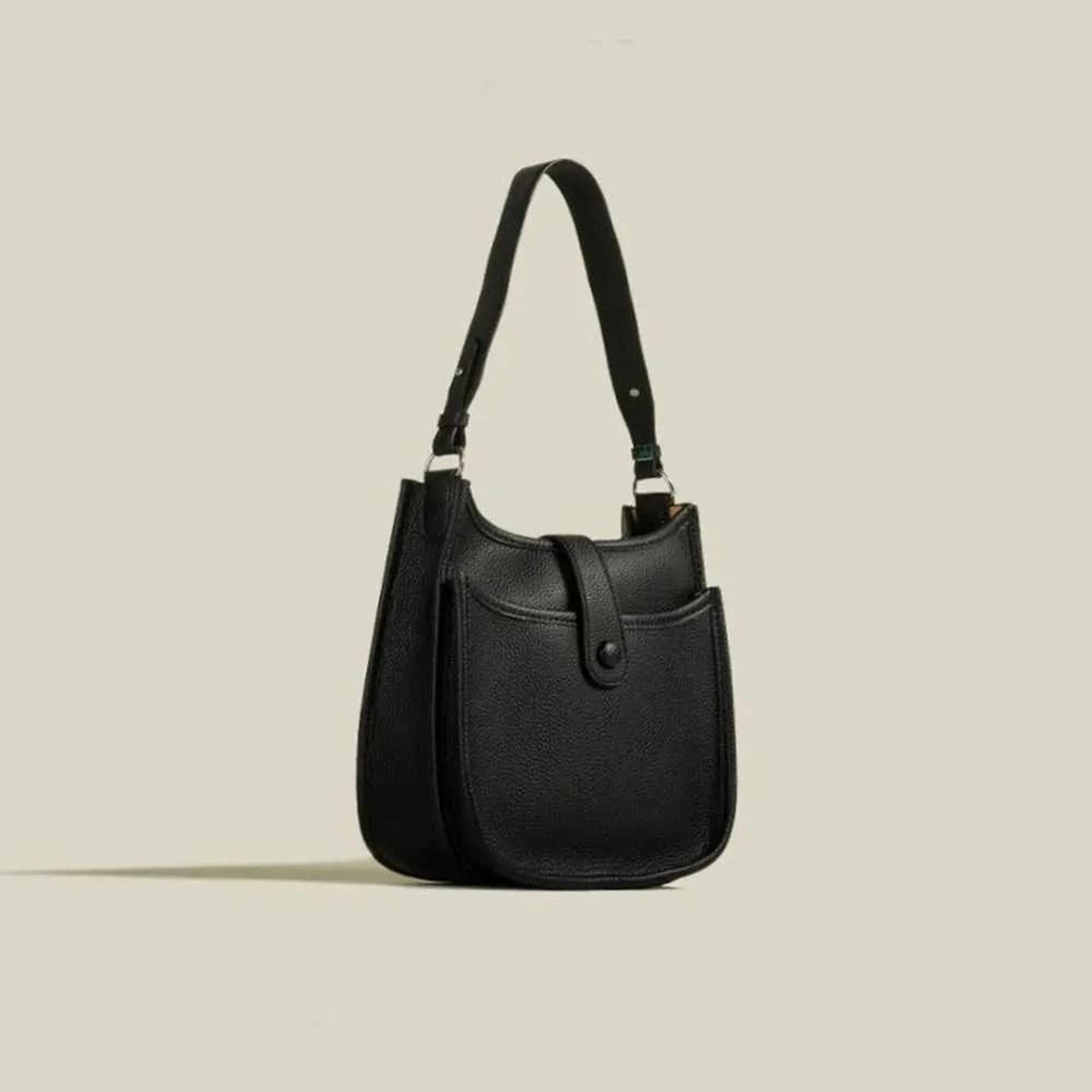 women pu leather crossbody bag soft minimalist shoulder and underarm purse