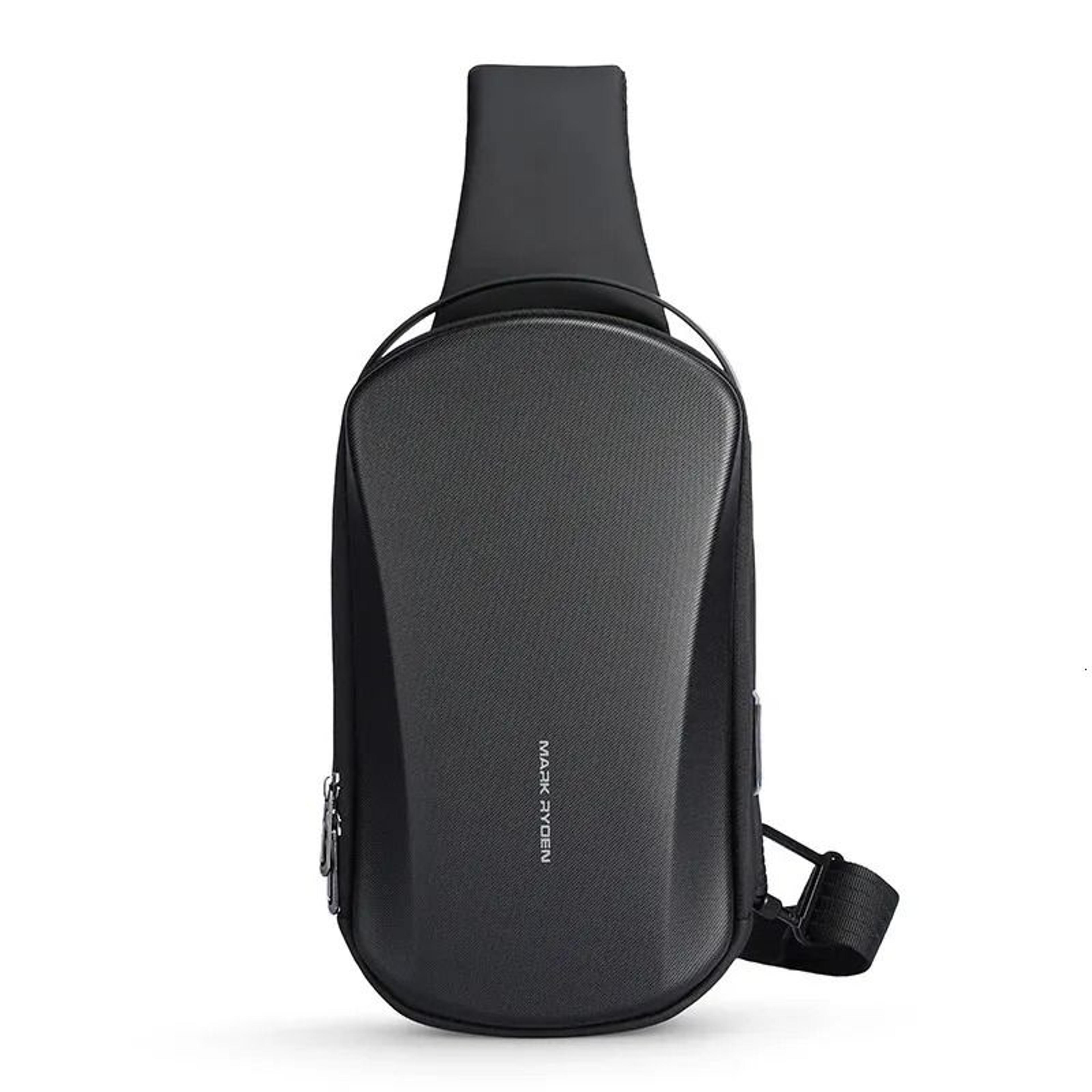 hard shell crossbody bag with usb port and tablet storage