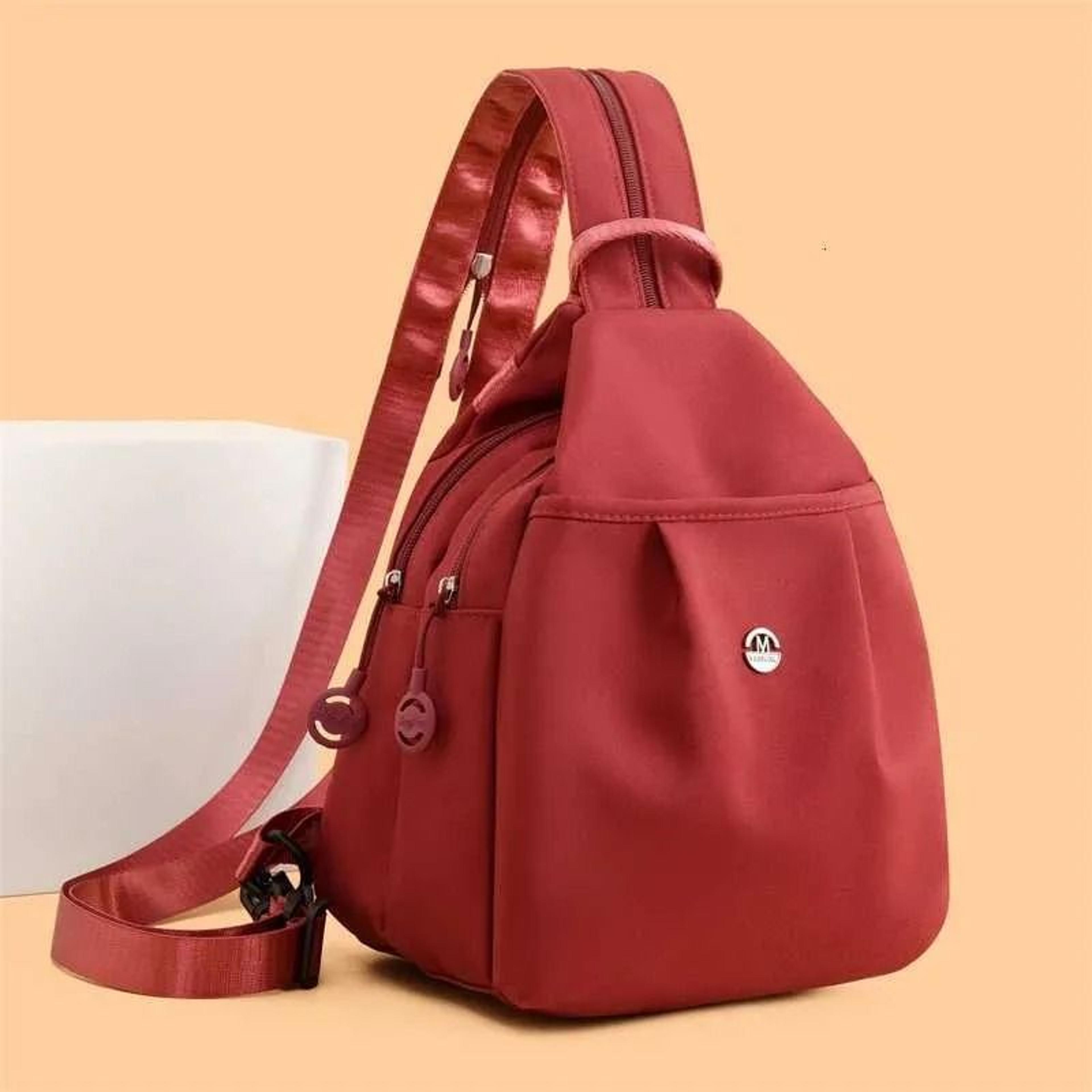 women lightweight crossbody bag multi pocket travel sling backpack