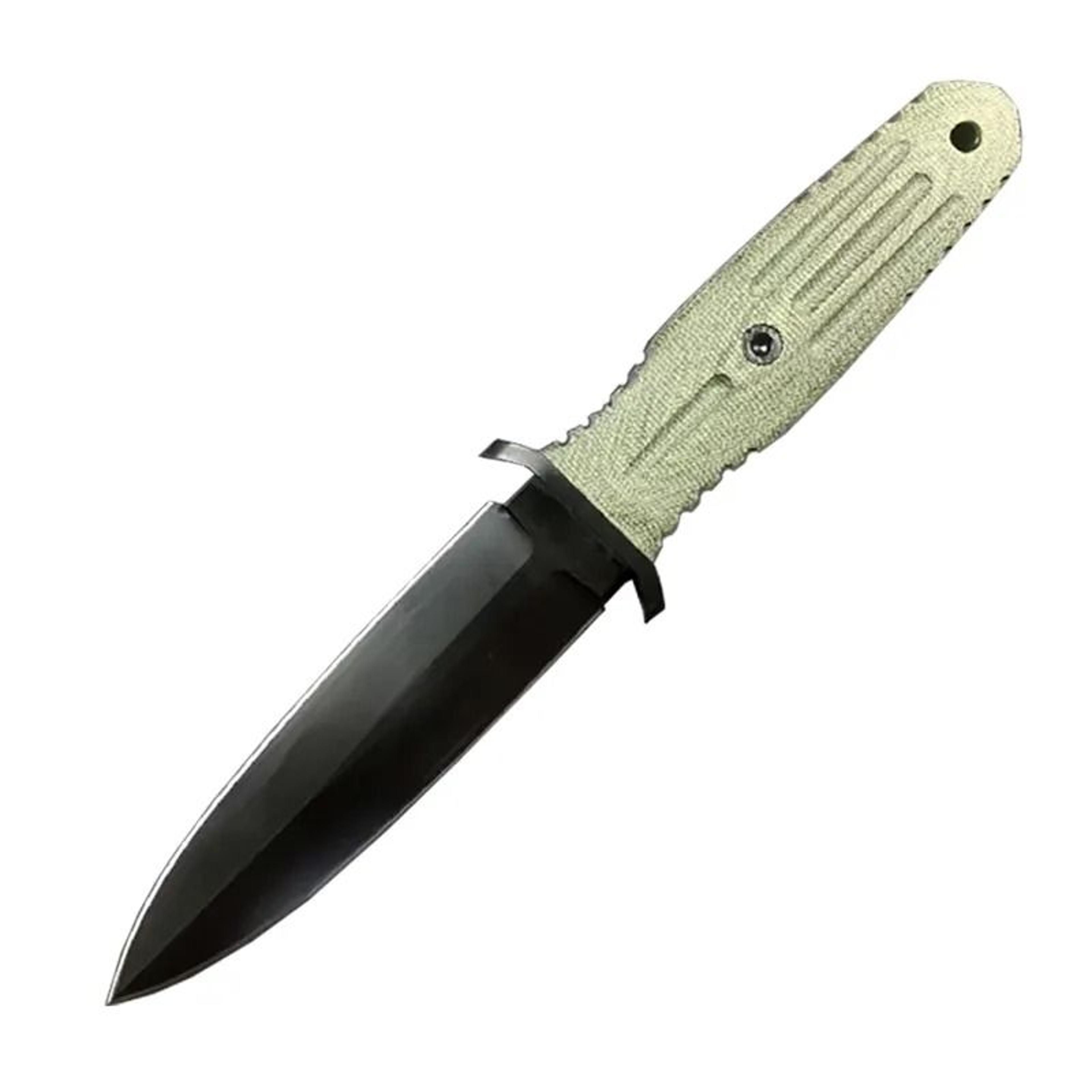 steel fixed blade knife full tang titanium coated micarta outdoor knife