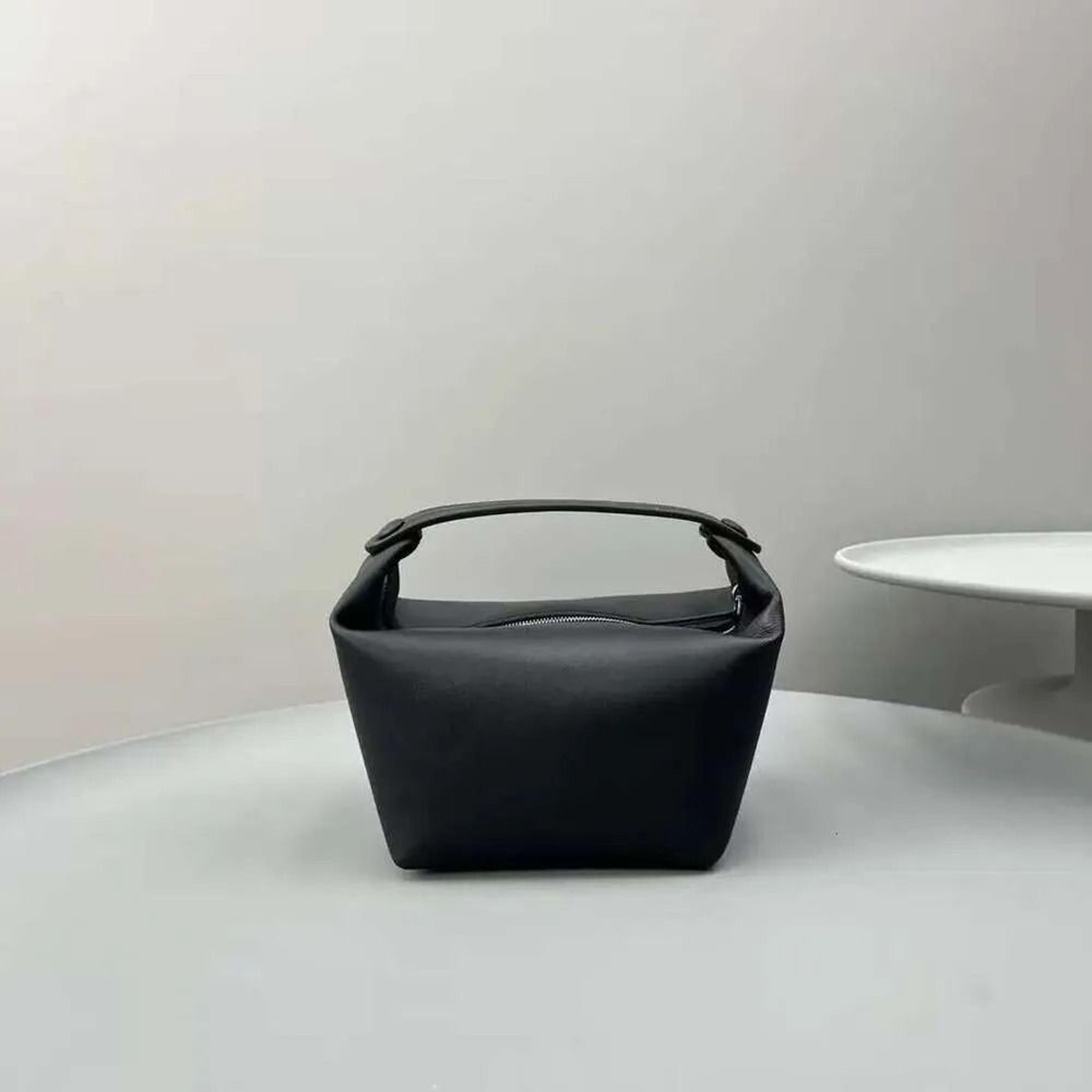 soft genuine leather handbag for women minimalist lunch box bag