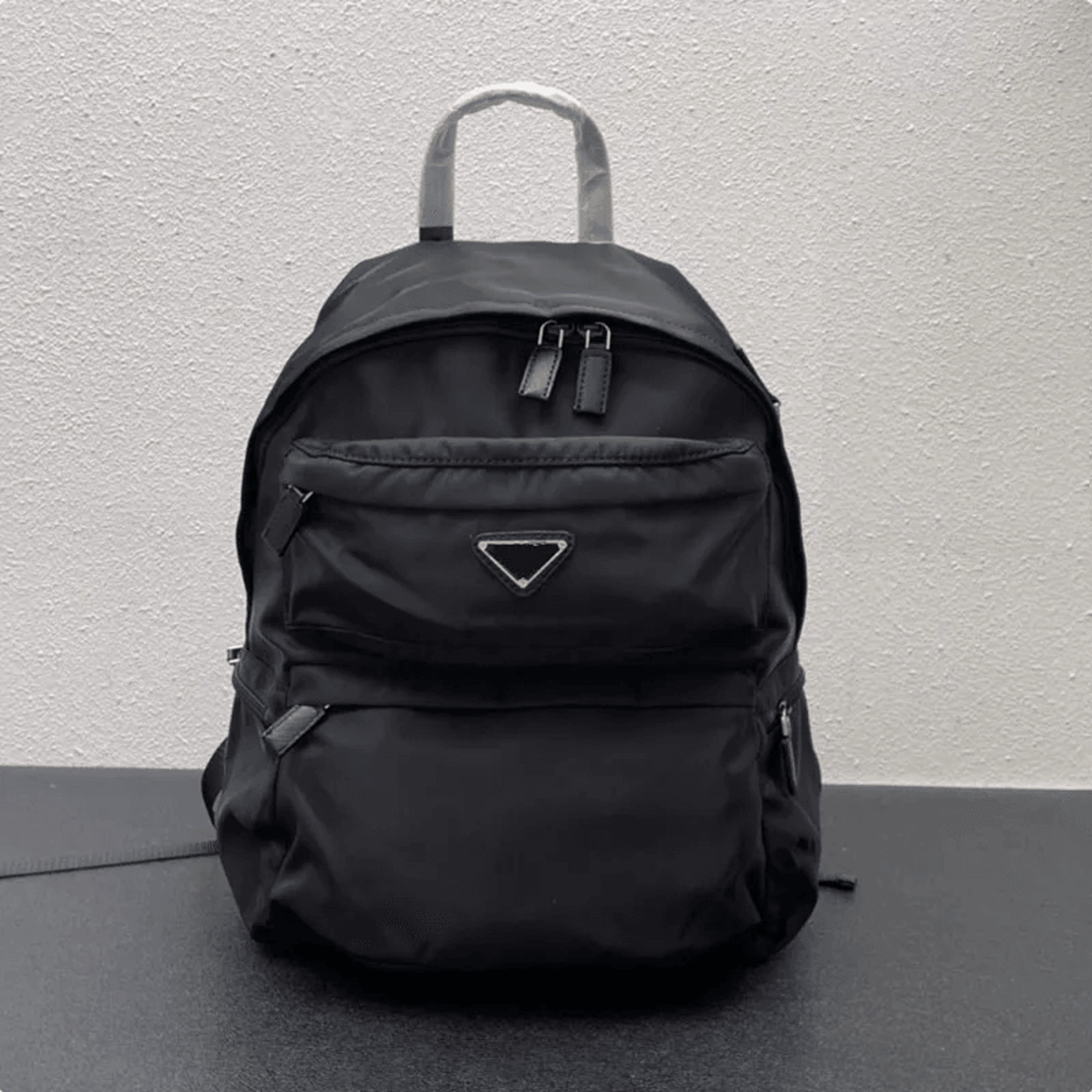 nylon large capacity laptop backpack for school work and travel