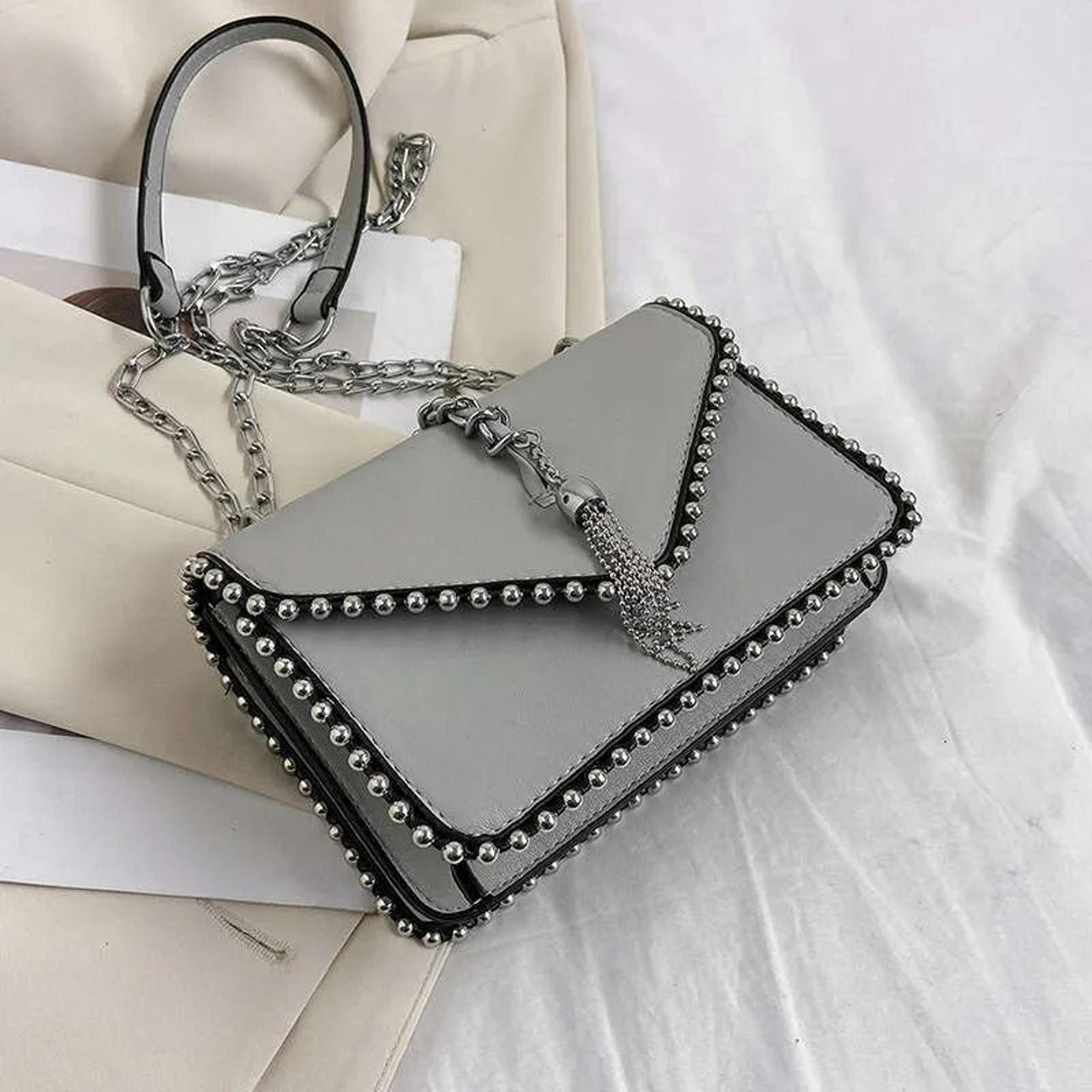 elegant women chain crossbody bag small square shoulder purse