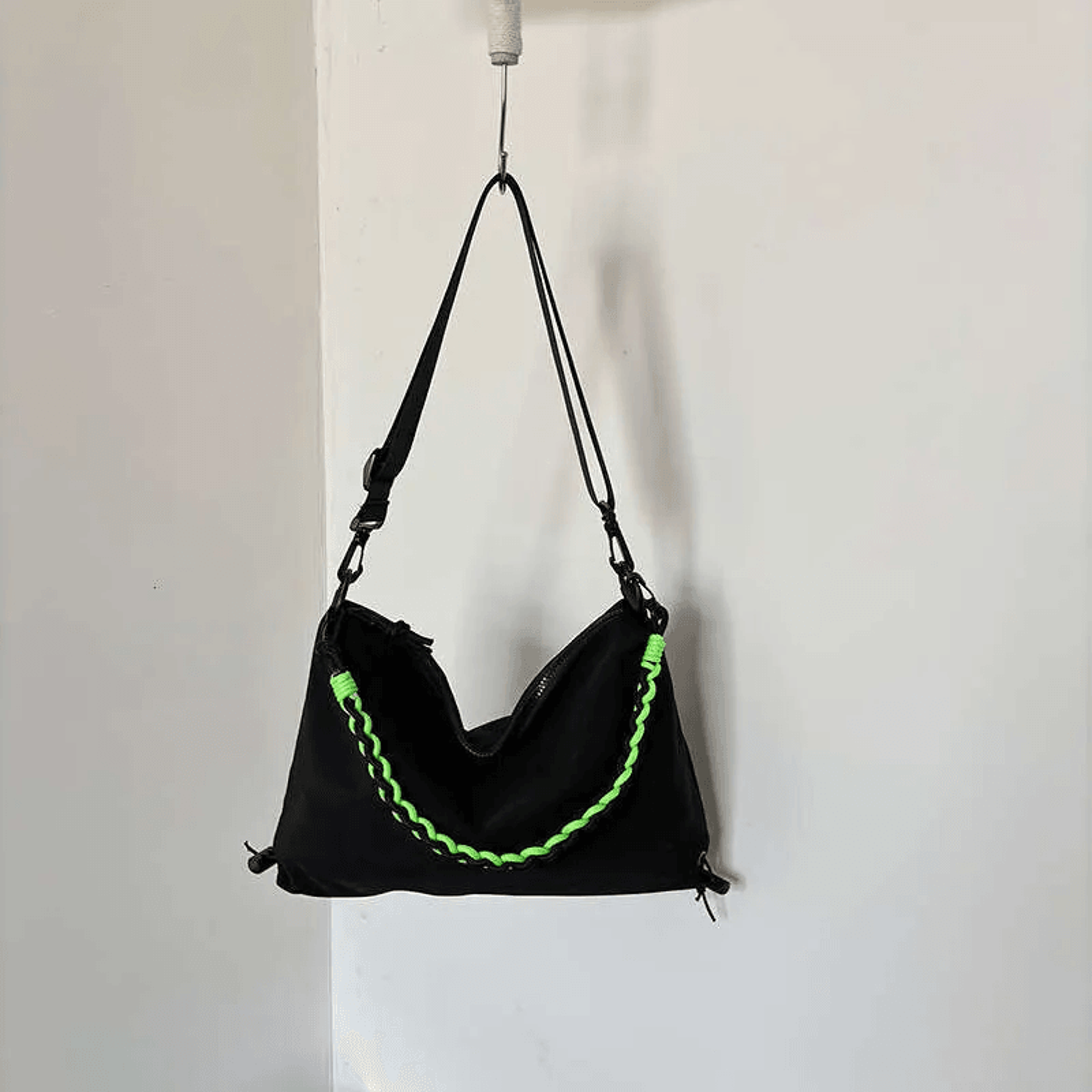 patent leather half moon crossbody bag with adjustable strap