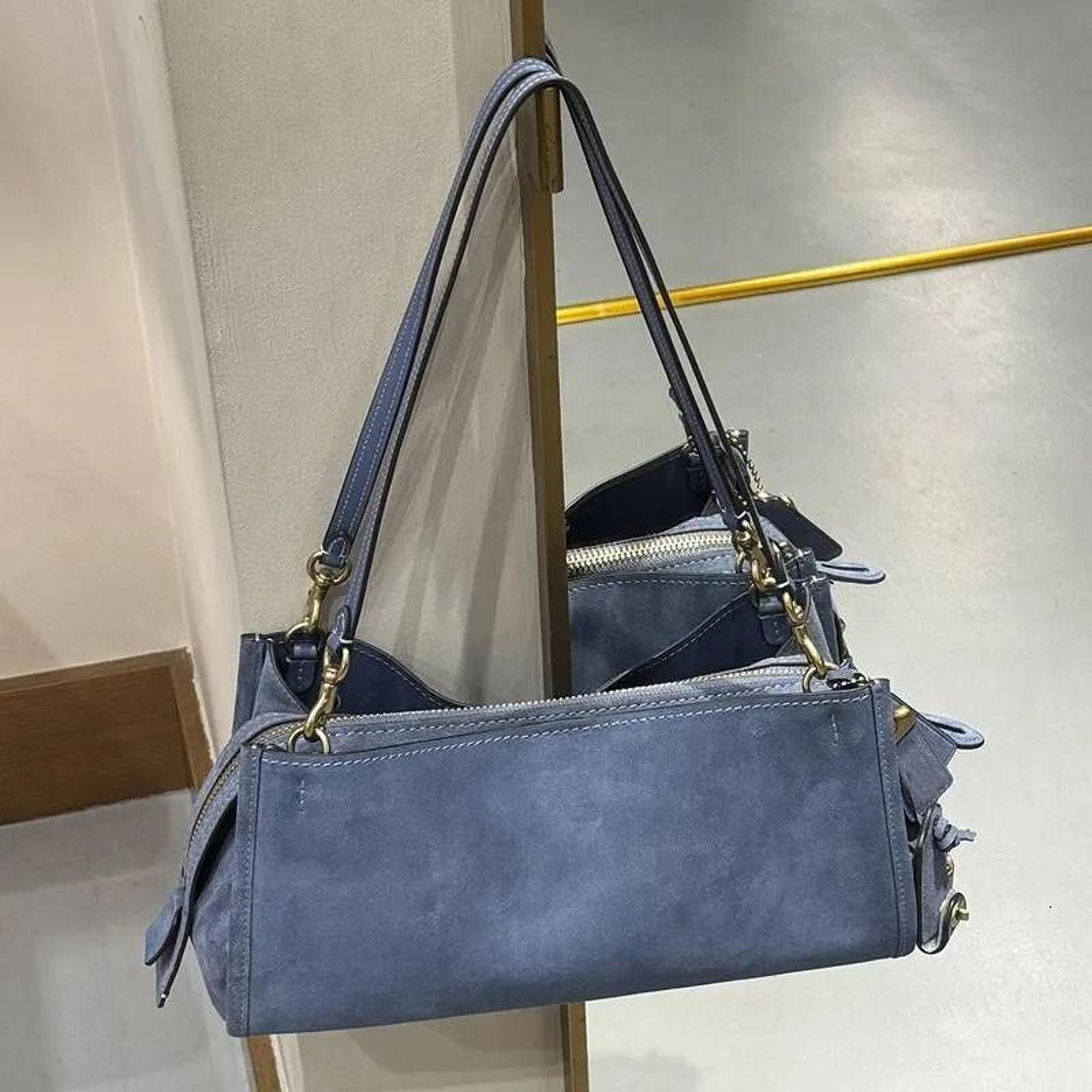 vintage pu baguette shoulder bag with zipper and interior pocket
