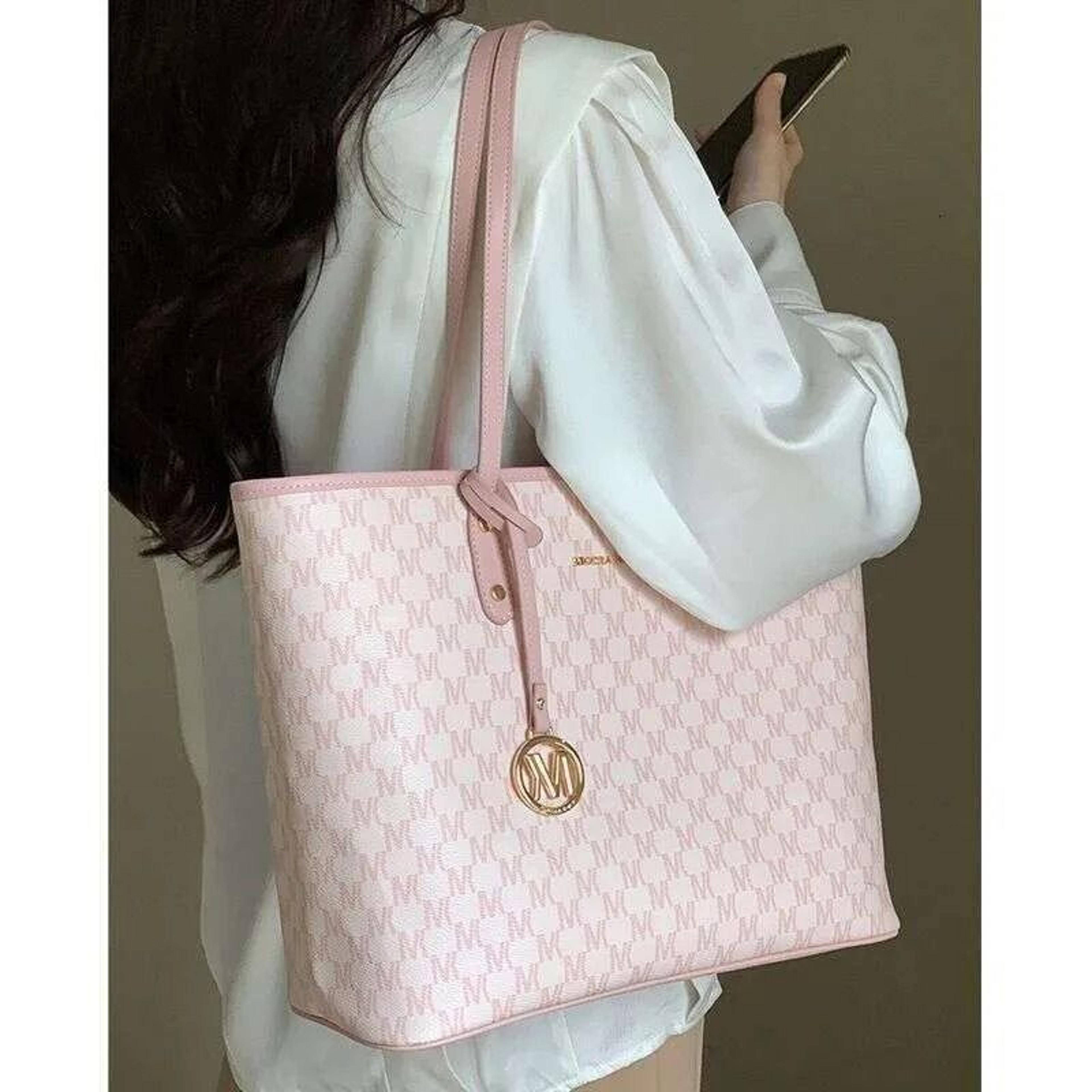 women pu shoulder tote bag with zipper closure and soft design