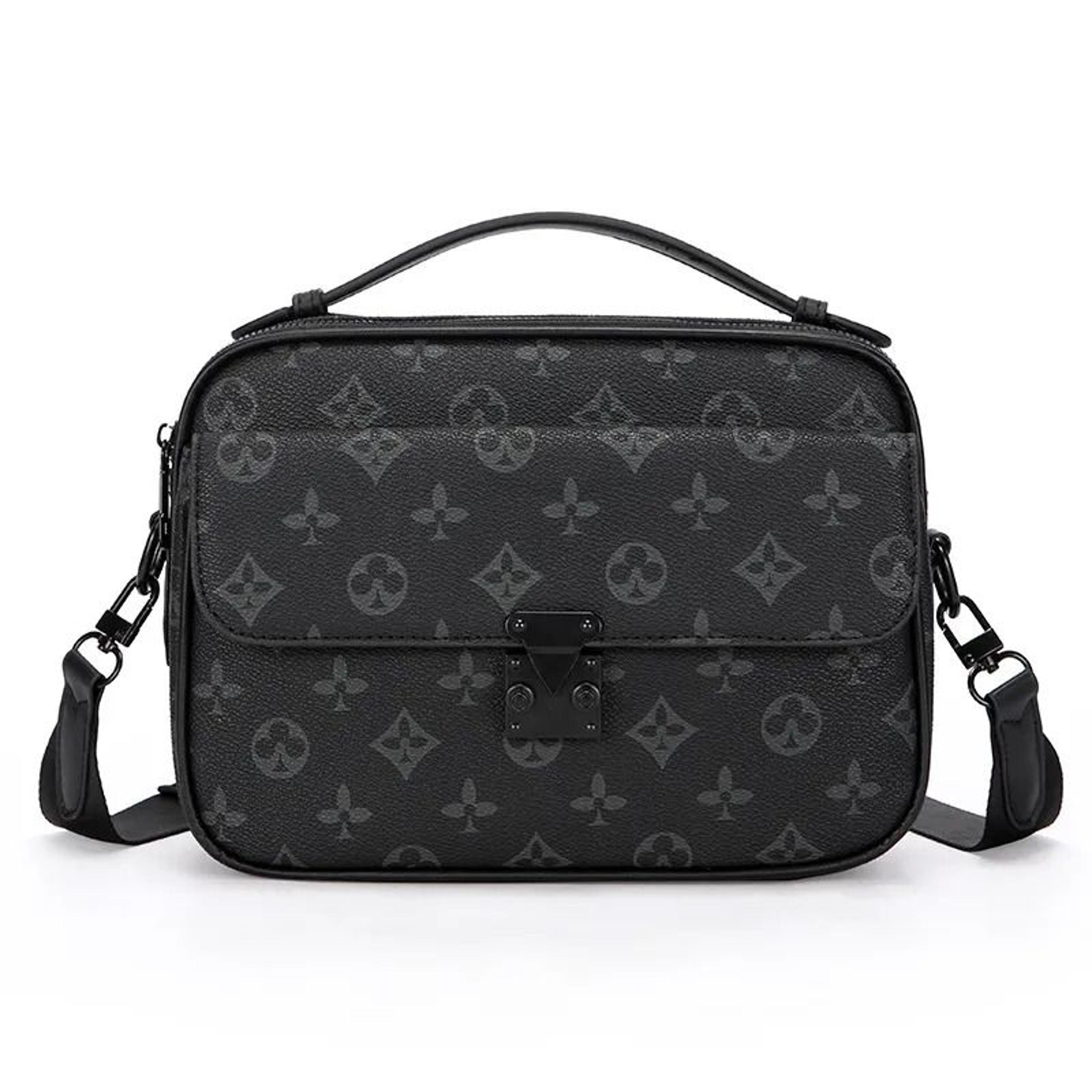 vintage pu messenger shoulder bag with zipper hasp closure and phone pocket