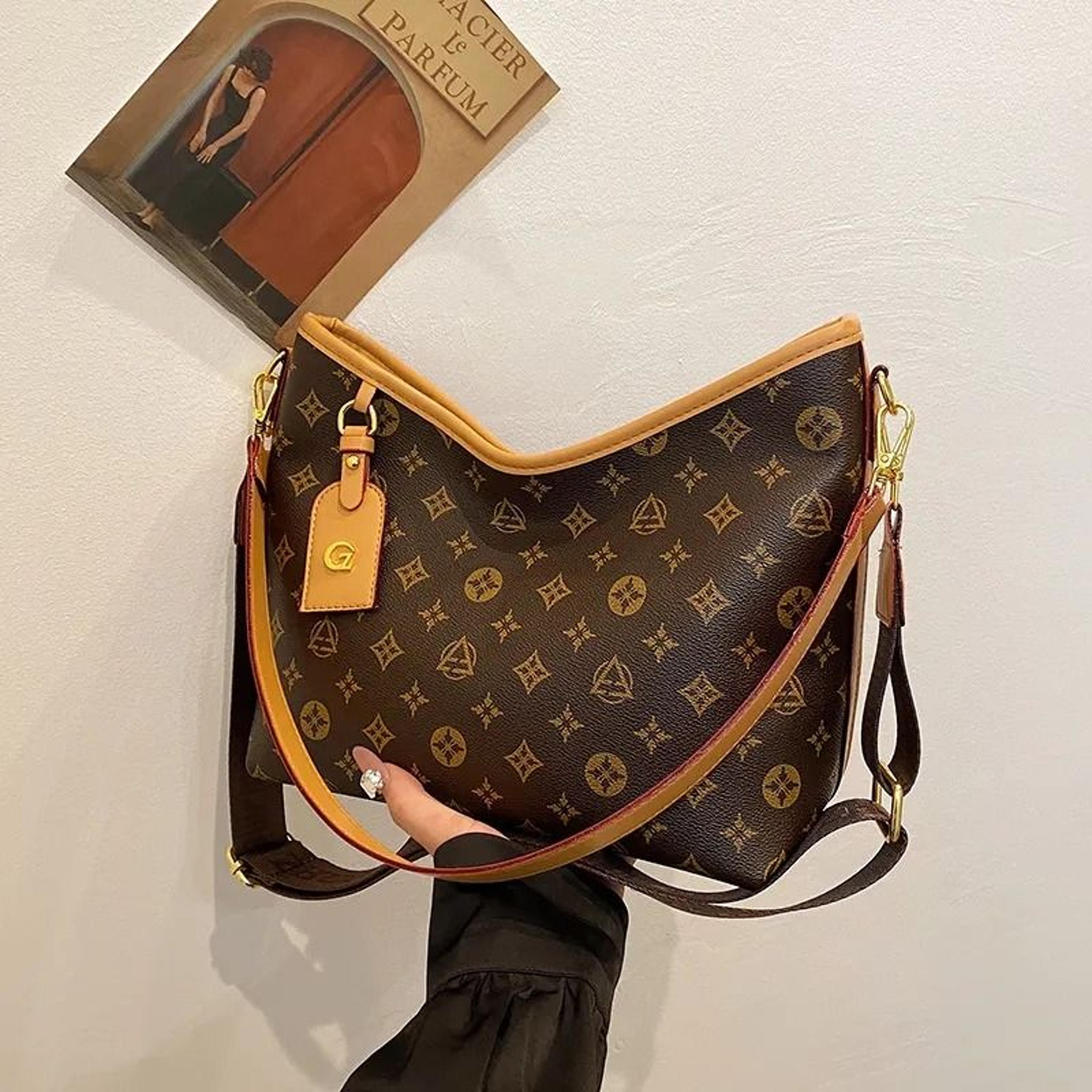 vintage geometric pu shoulder bag with embroidery and zipper closure