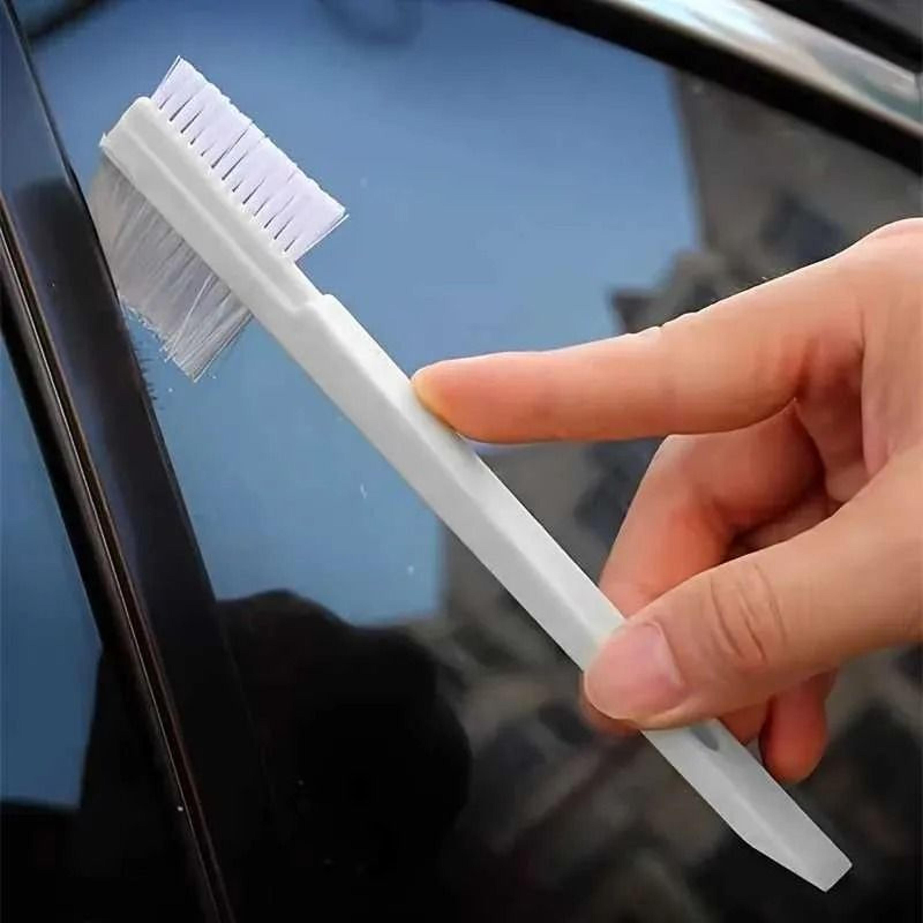 dual-sided car gap cleaning brush for edges corners and tight spaces