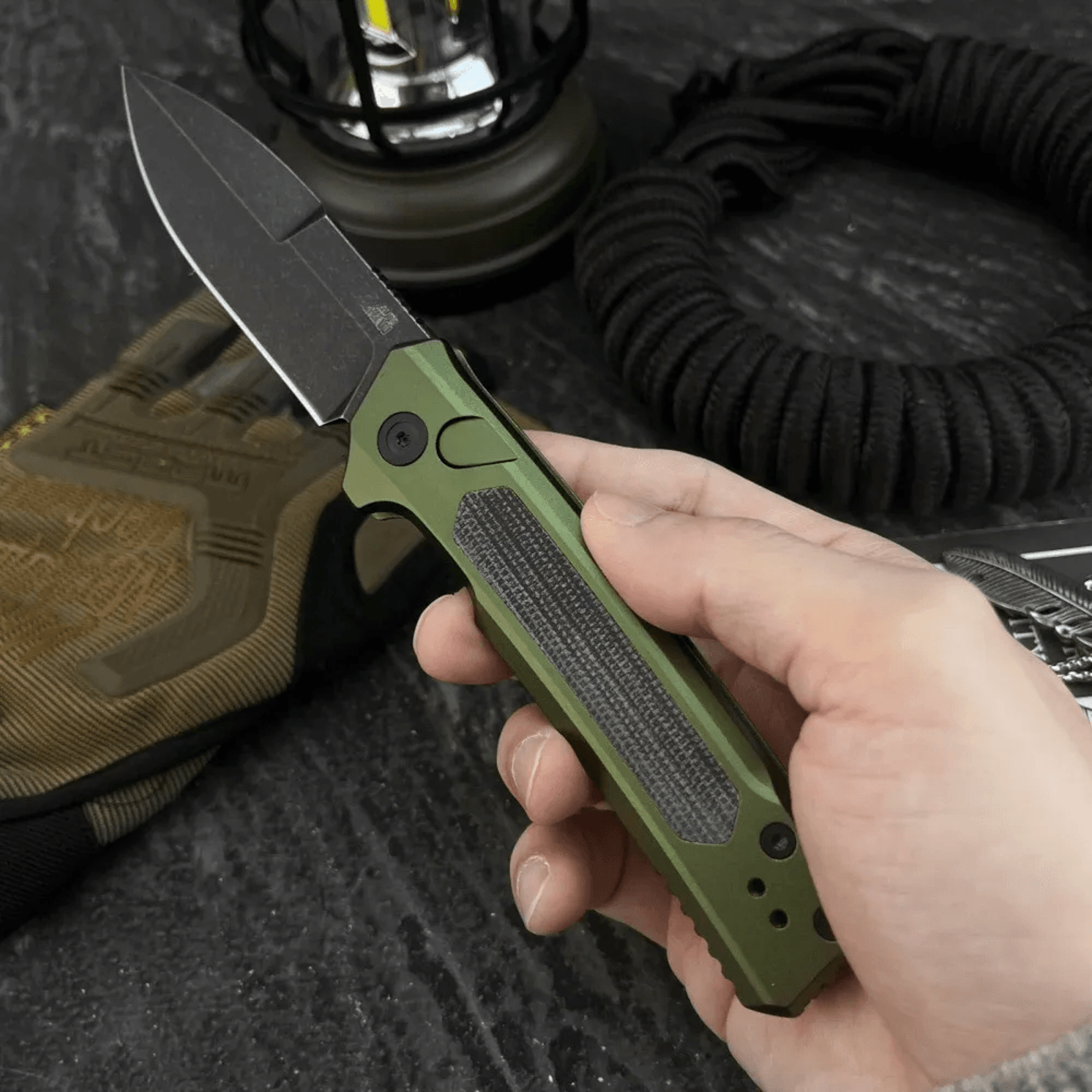 folding pocket knife with stainless steel blade and handle