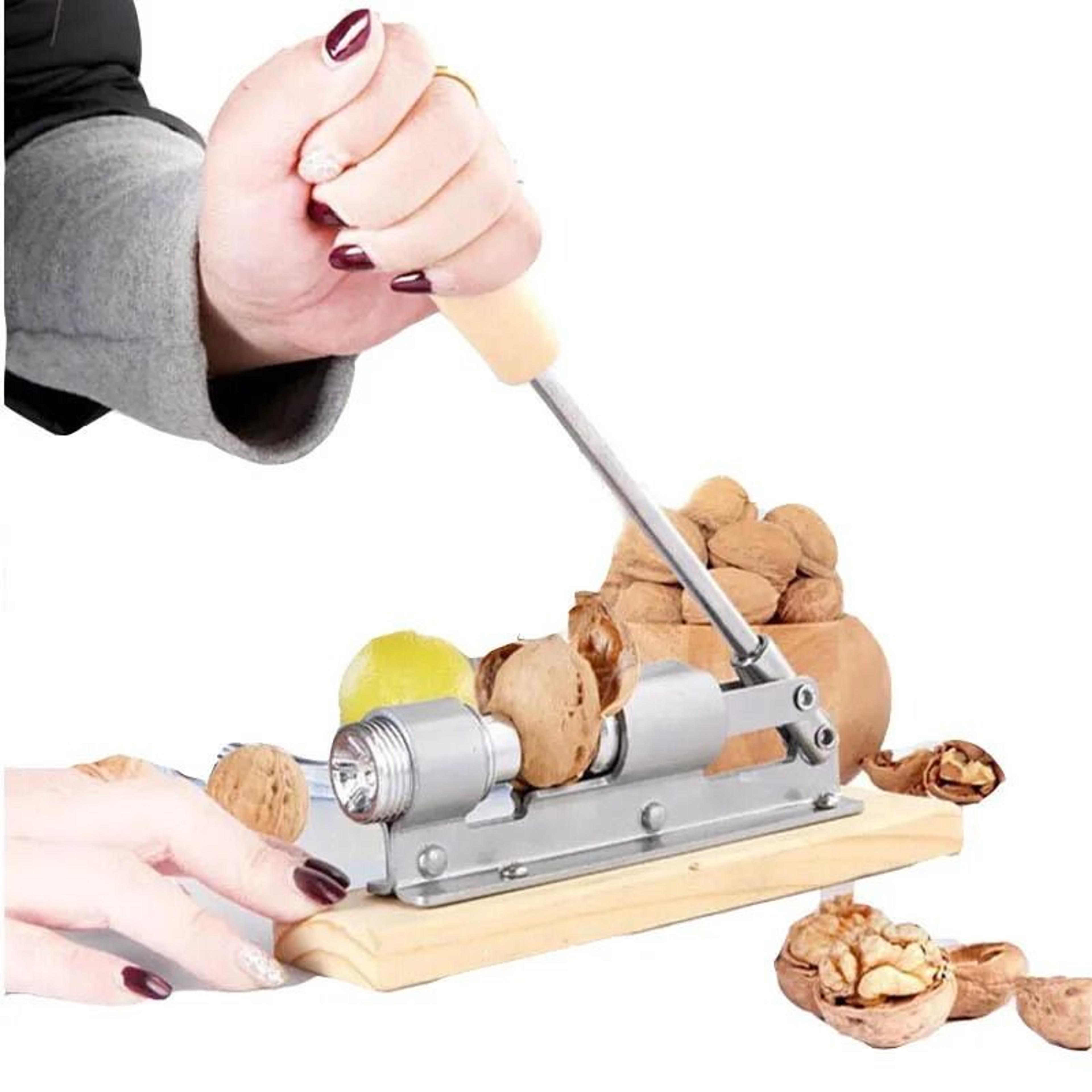 manual aluminum alloy nutcracker mechanical walnut pecan hazelnut sheller