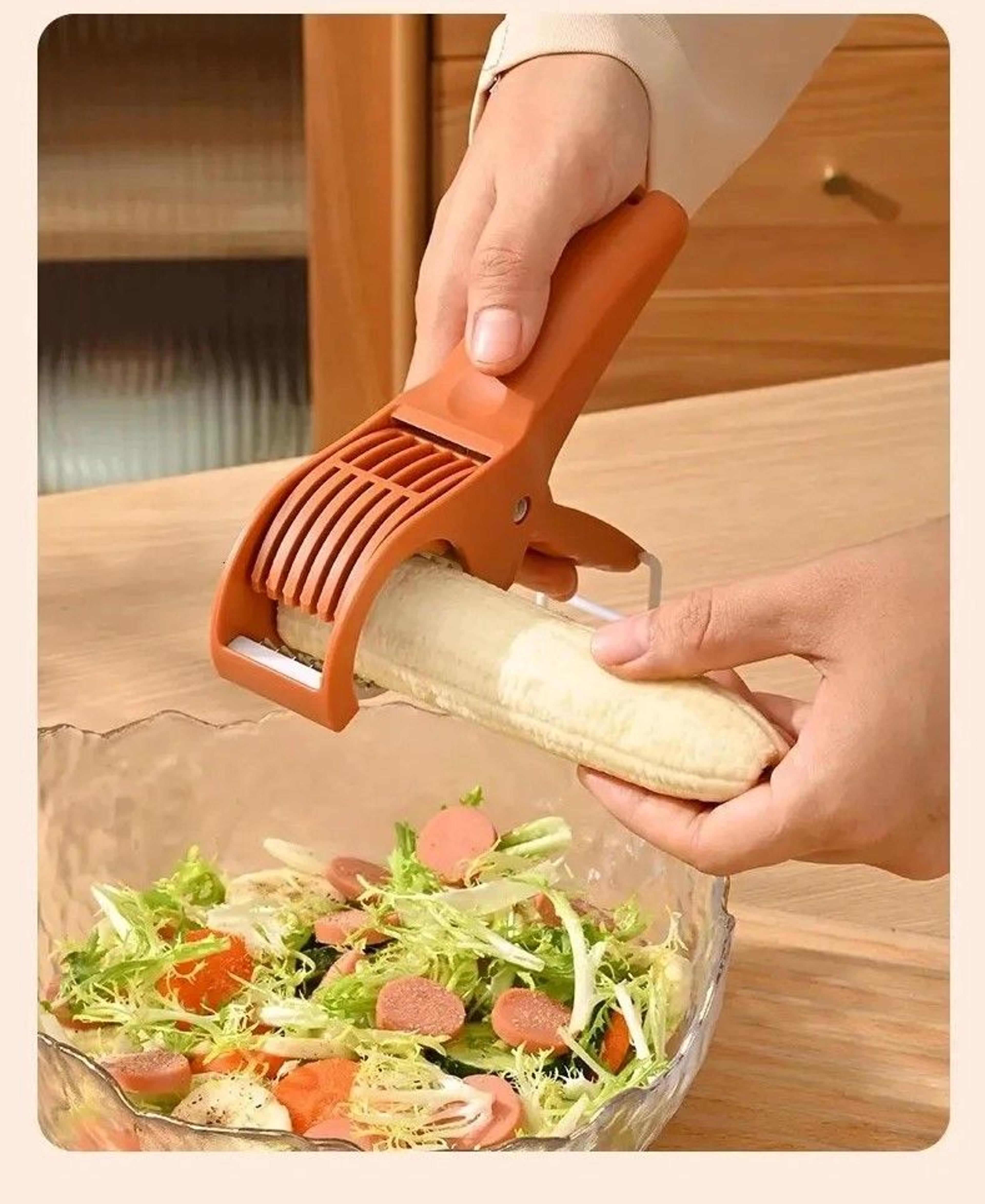 stainless steel vegetable and fruit slicer multi-function salad cutter with julienne cutting
