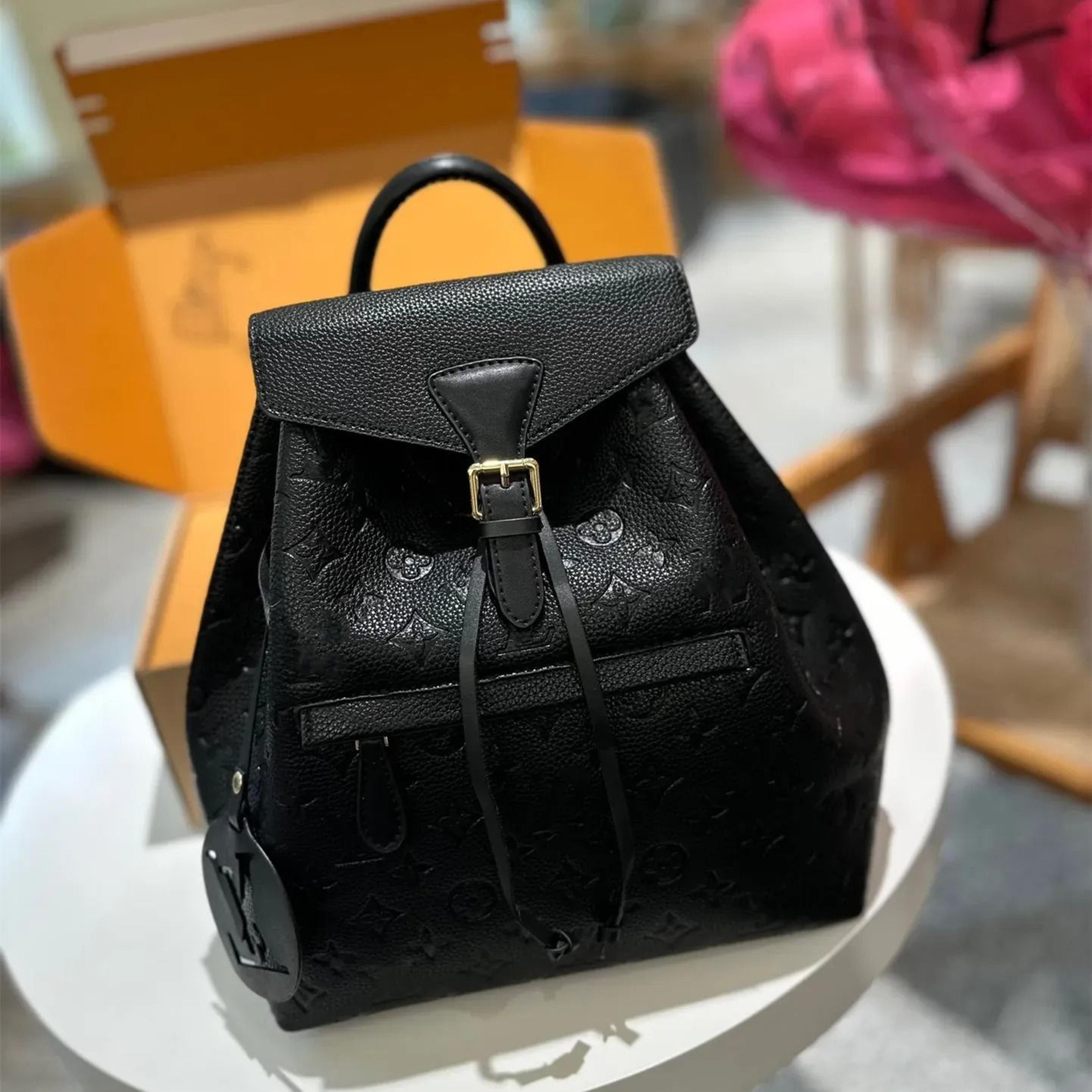 genuine leather backpack for school work travel and everyday carry