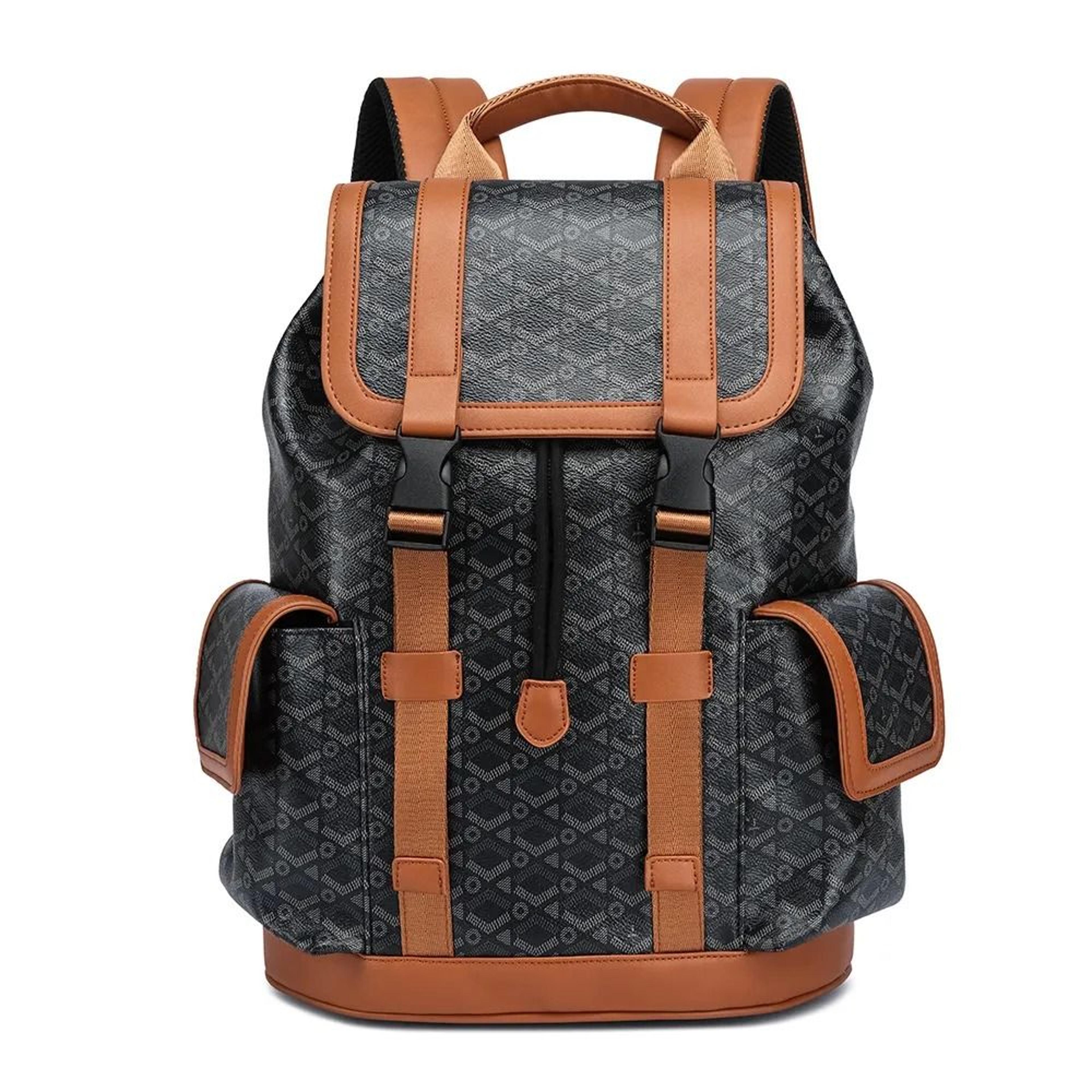 classic men business backpack large capacity laptop commuter travel bag