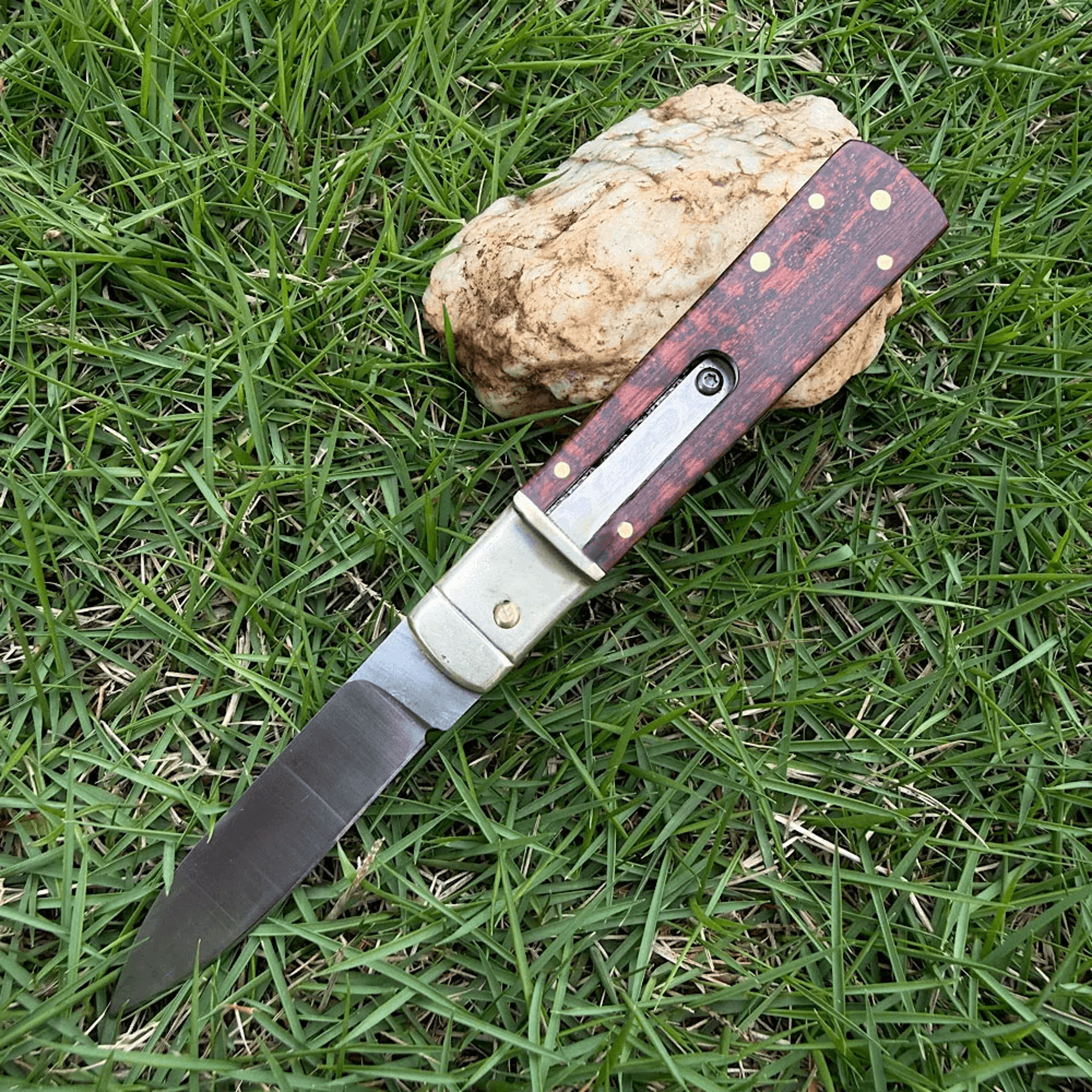 steel pocket knife for camping hiking and edc