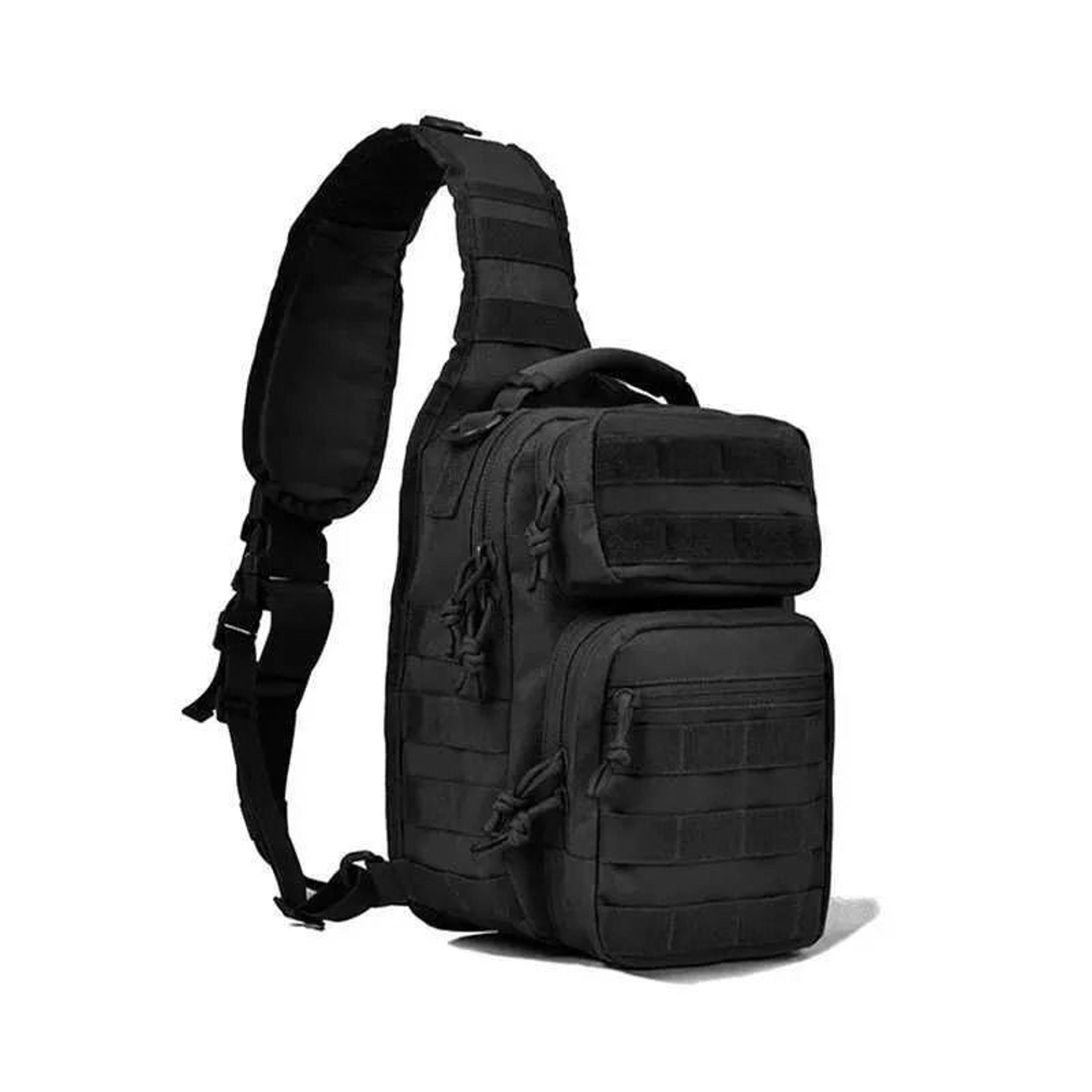 outdoor nylon sling backpack with molle webbing