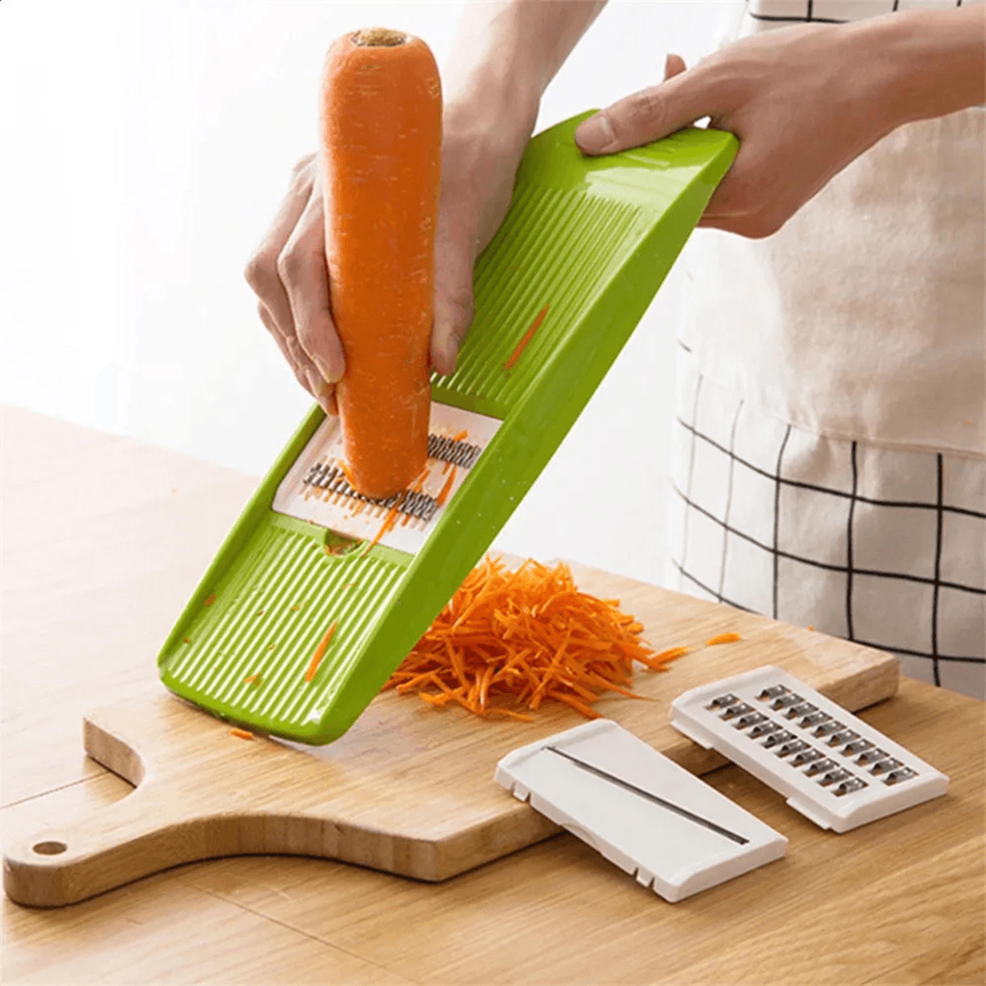 manual mandolin vegetable slicer with blades