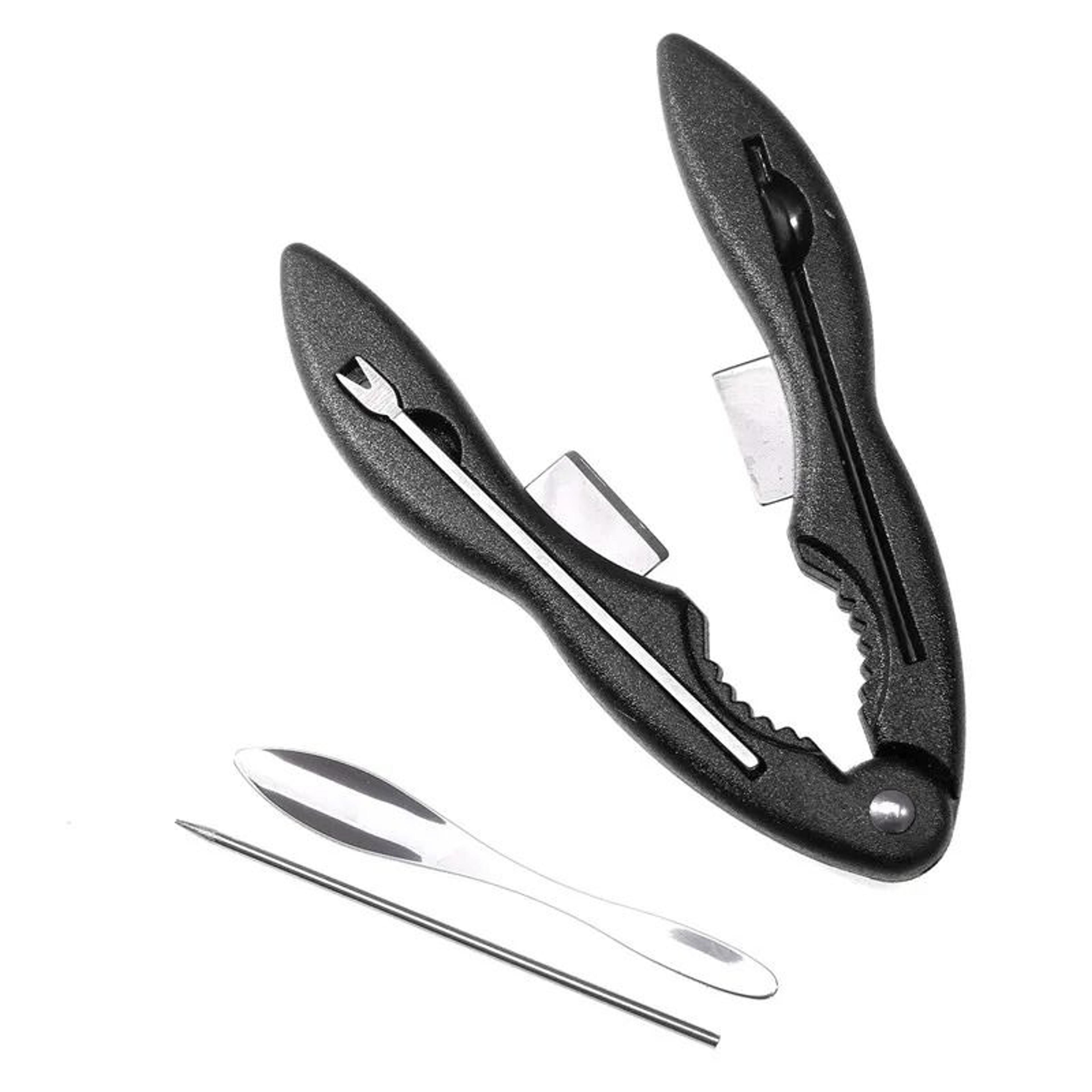 seafood tool set with crab cracker fork needle and spoon