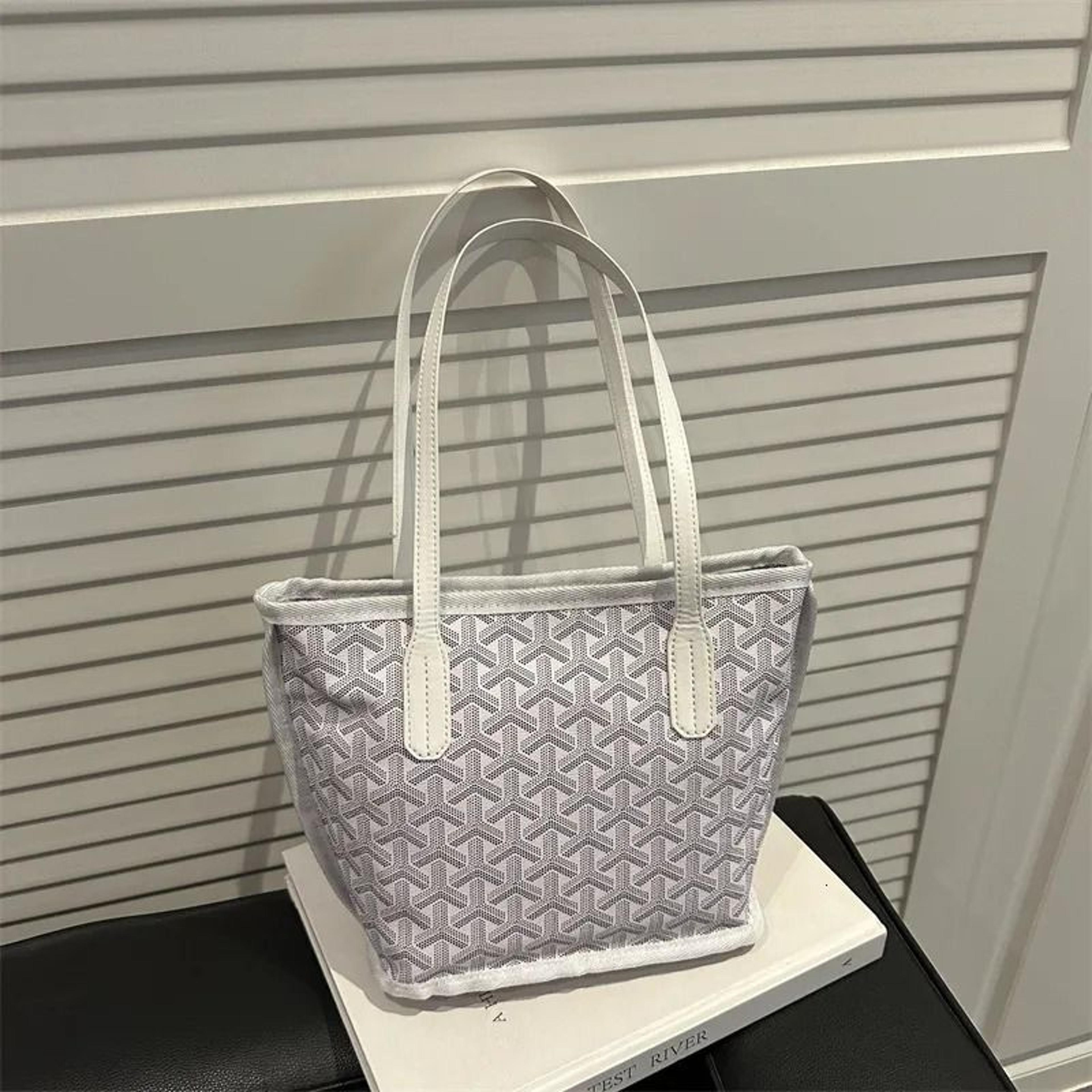 women houndstooth fish scale tote shoulder bag