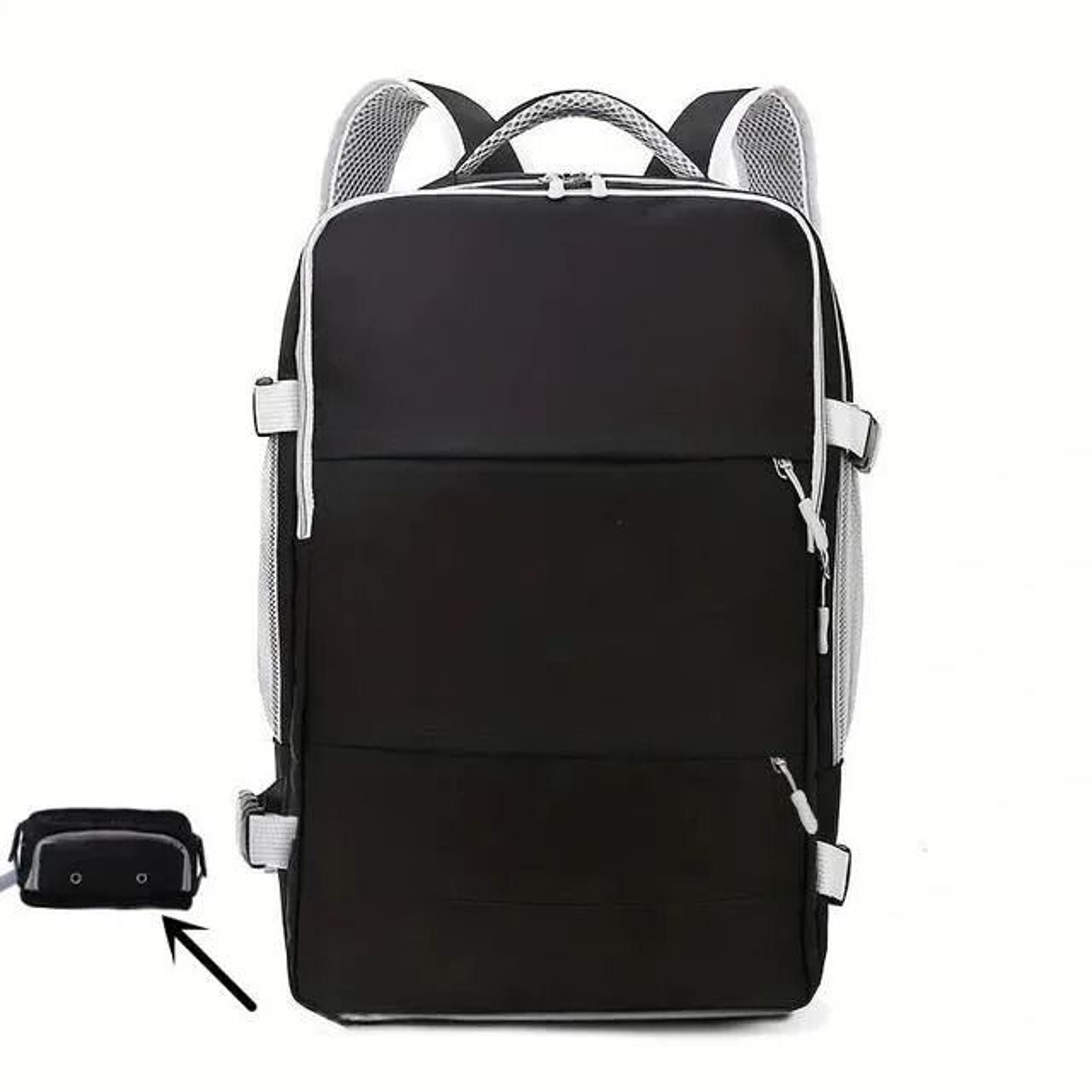 laptop backpack lightweight water-resistant nylon commuter bag