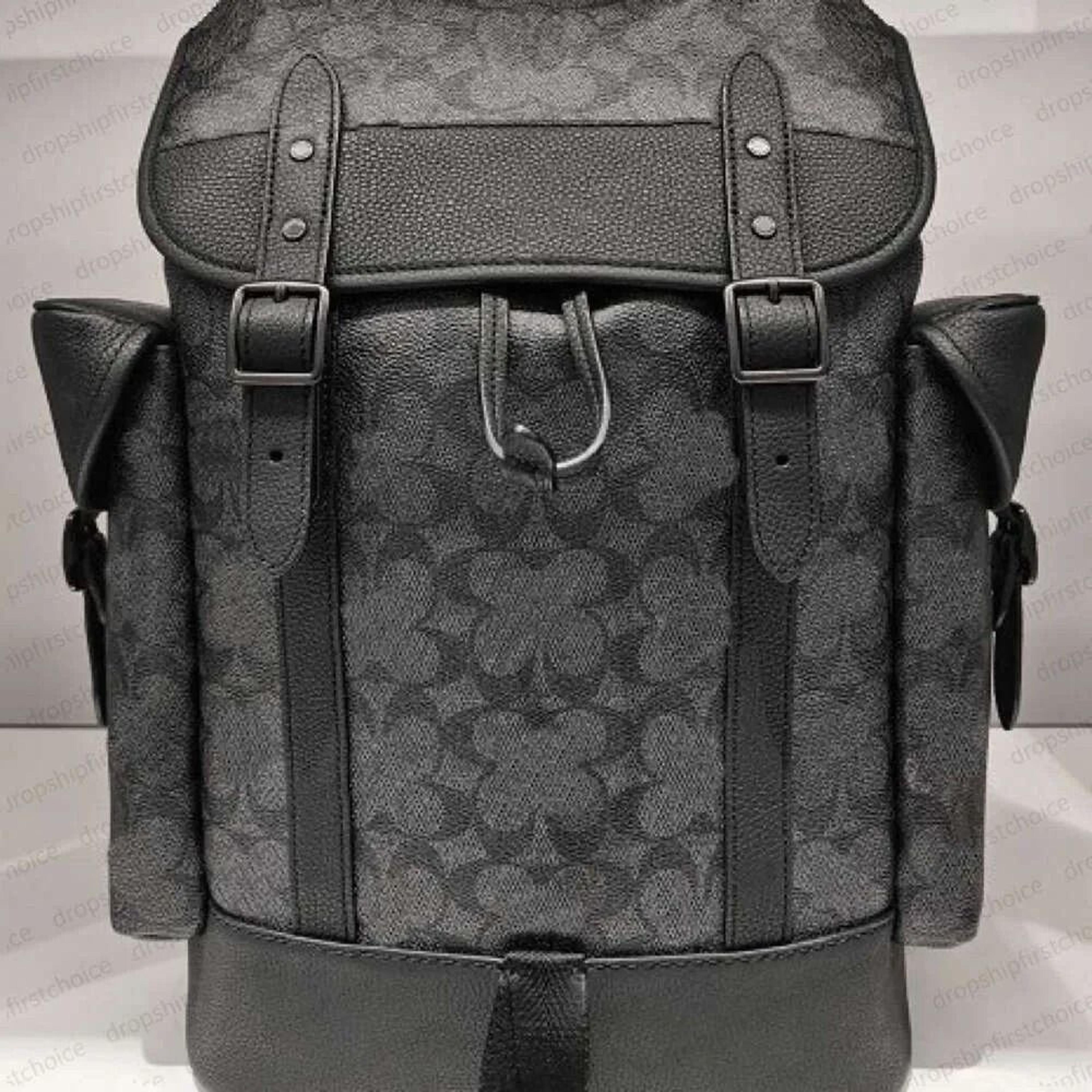 genuine leather laptop backpack for men with laptop compartment