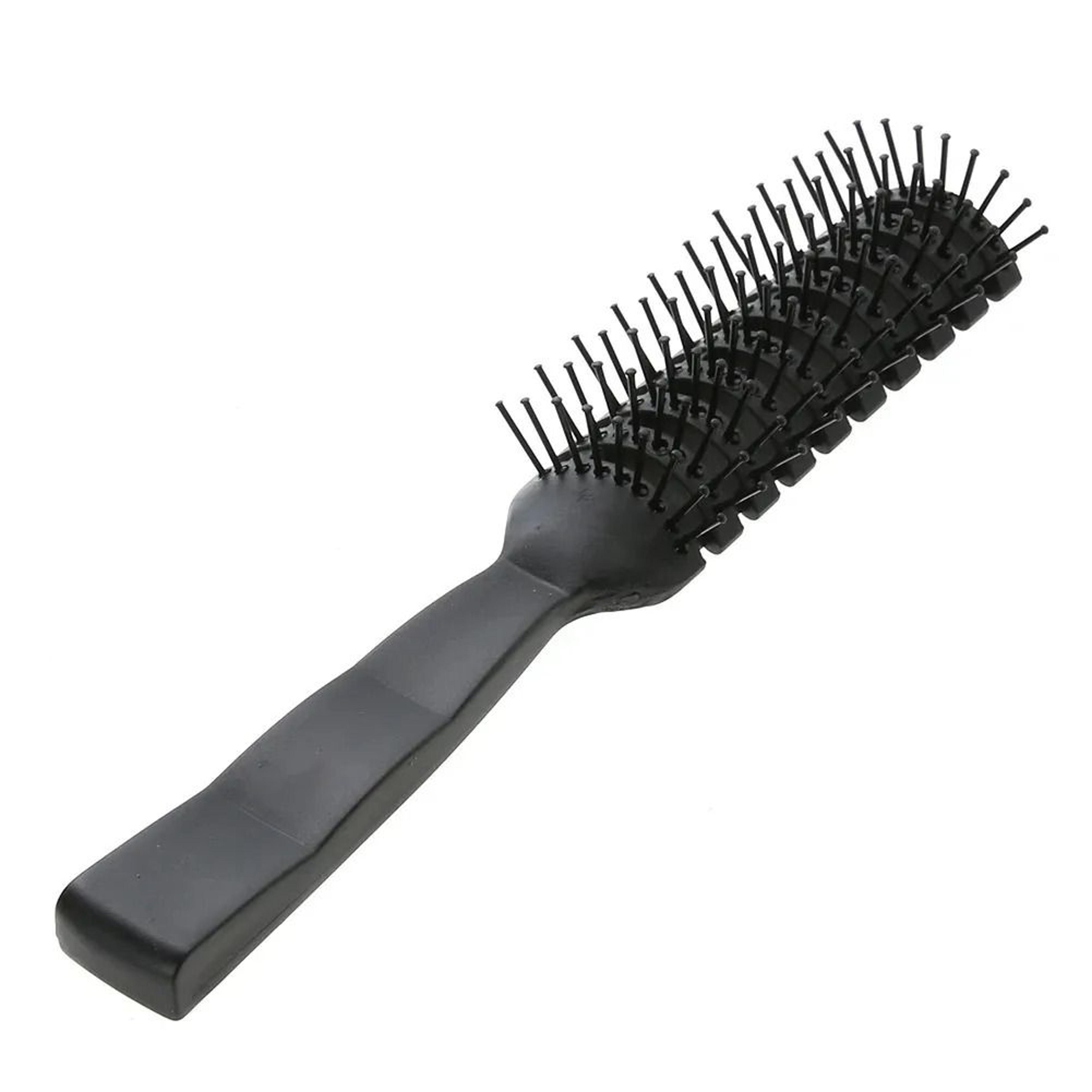 professional anti-static detangling hair brush with flexible bristles and scalp massage