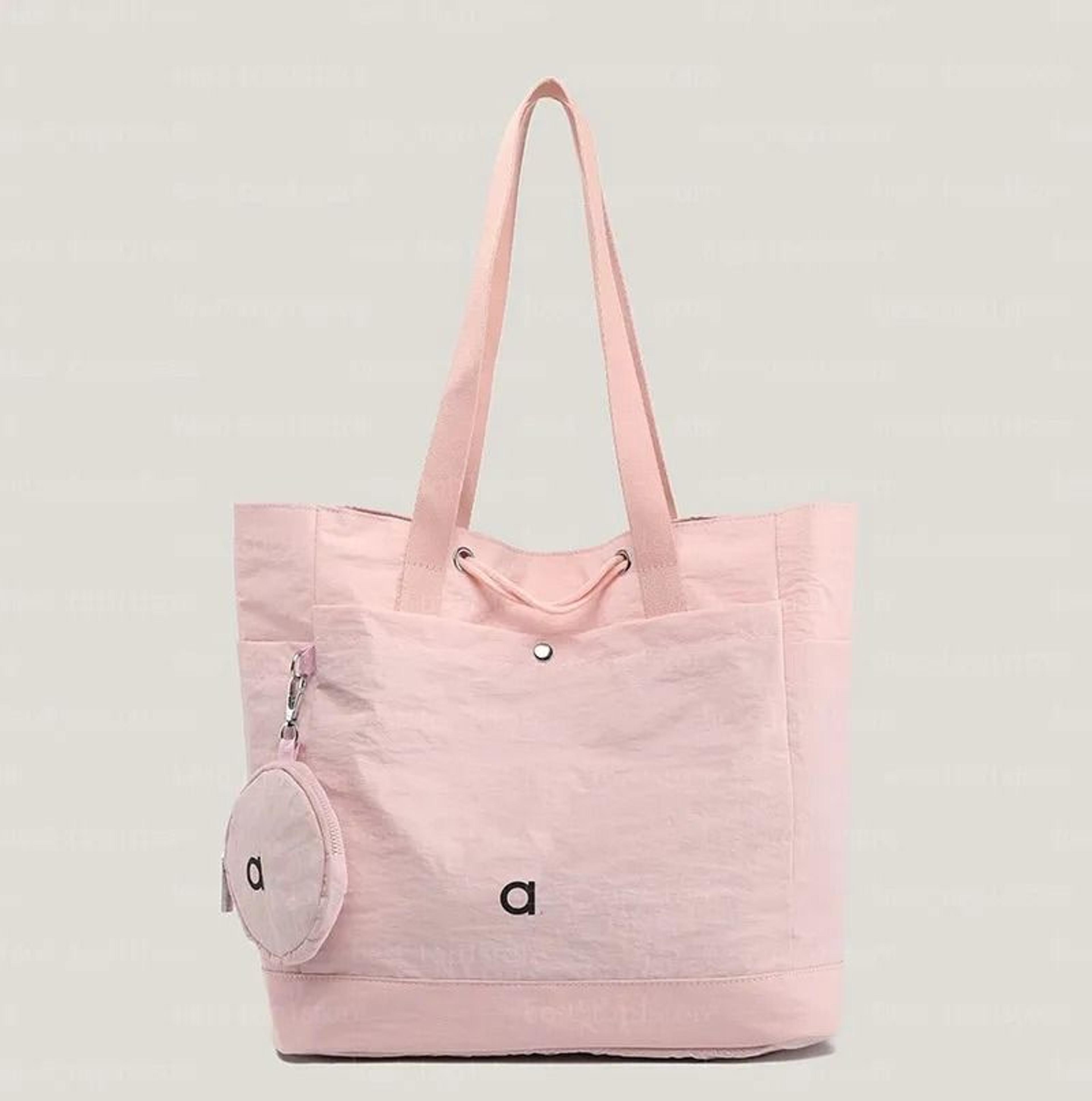 nylon shoulder tote bag for gym yoga shopping and travel