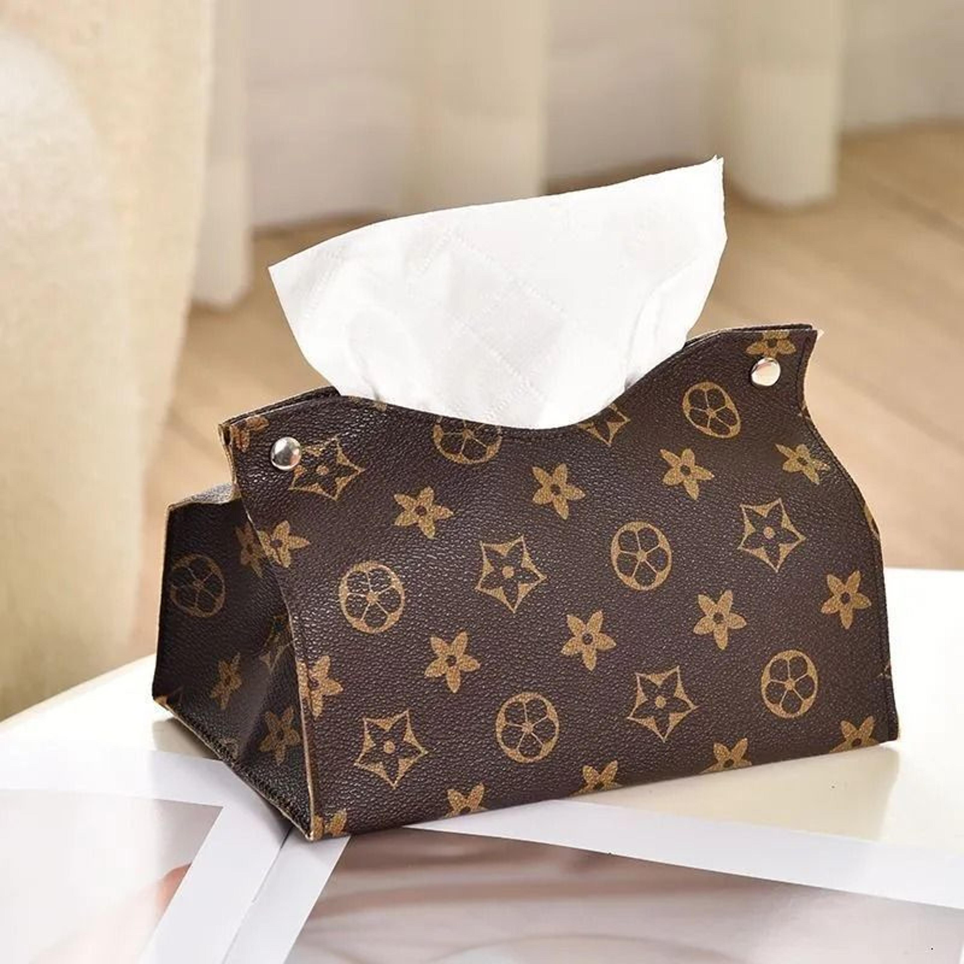 leather tissue box dispenser for living room dining table and car