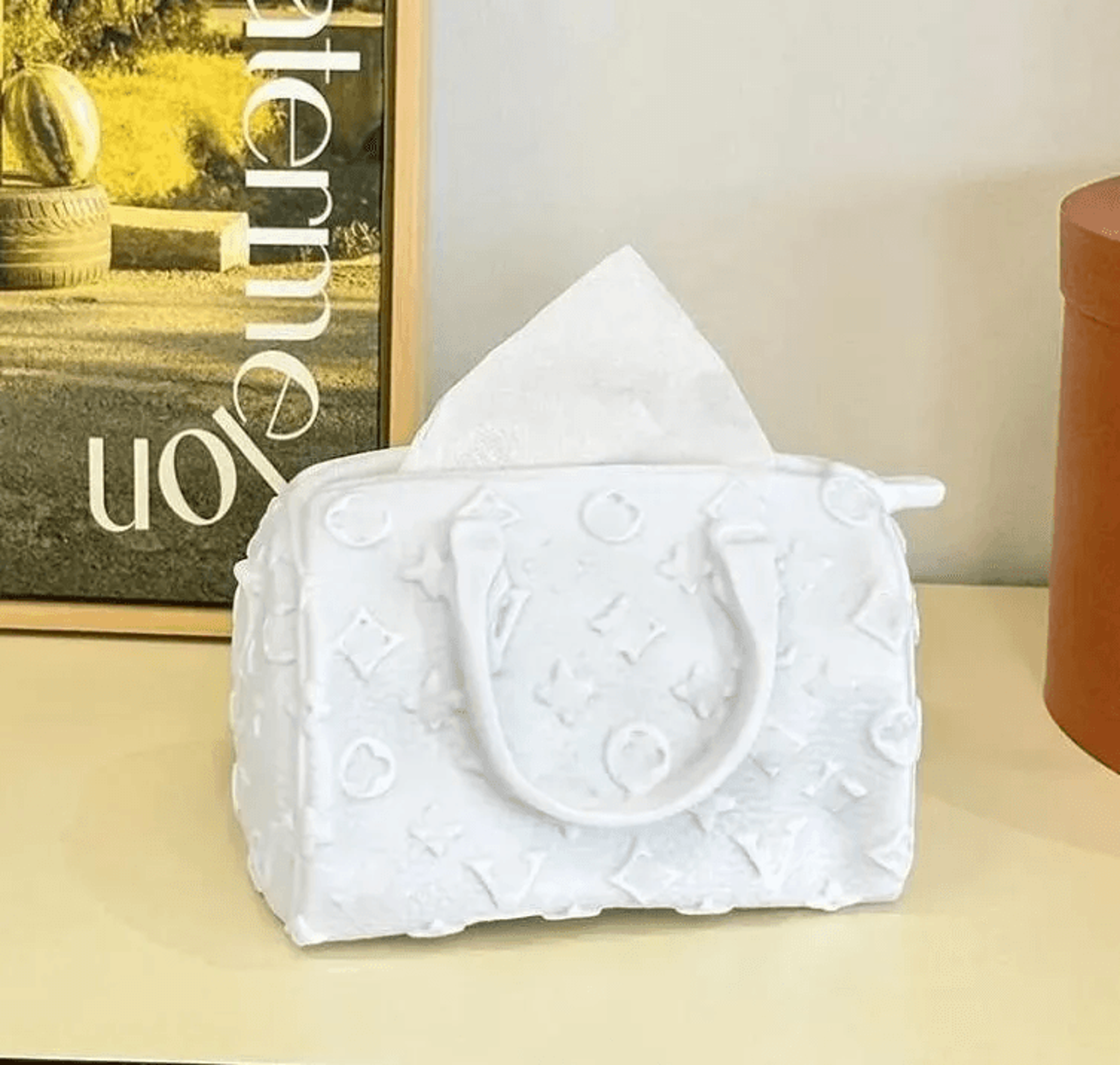 designer style drawer tissue box holder for living room and office