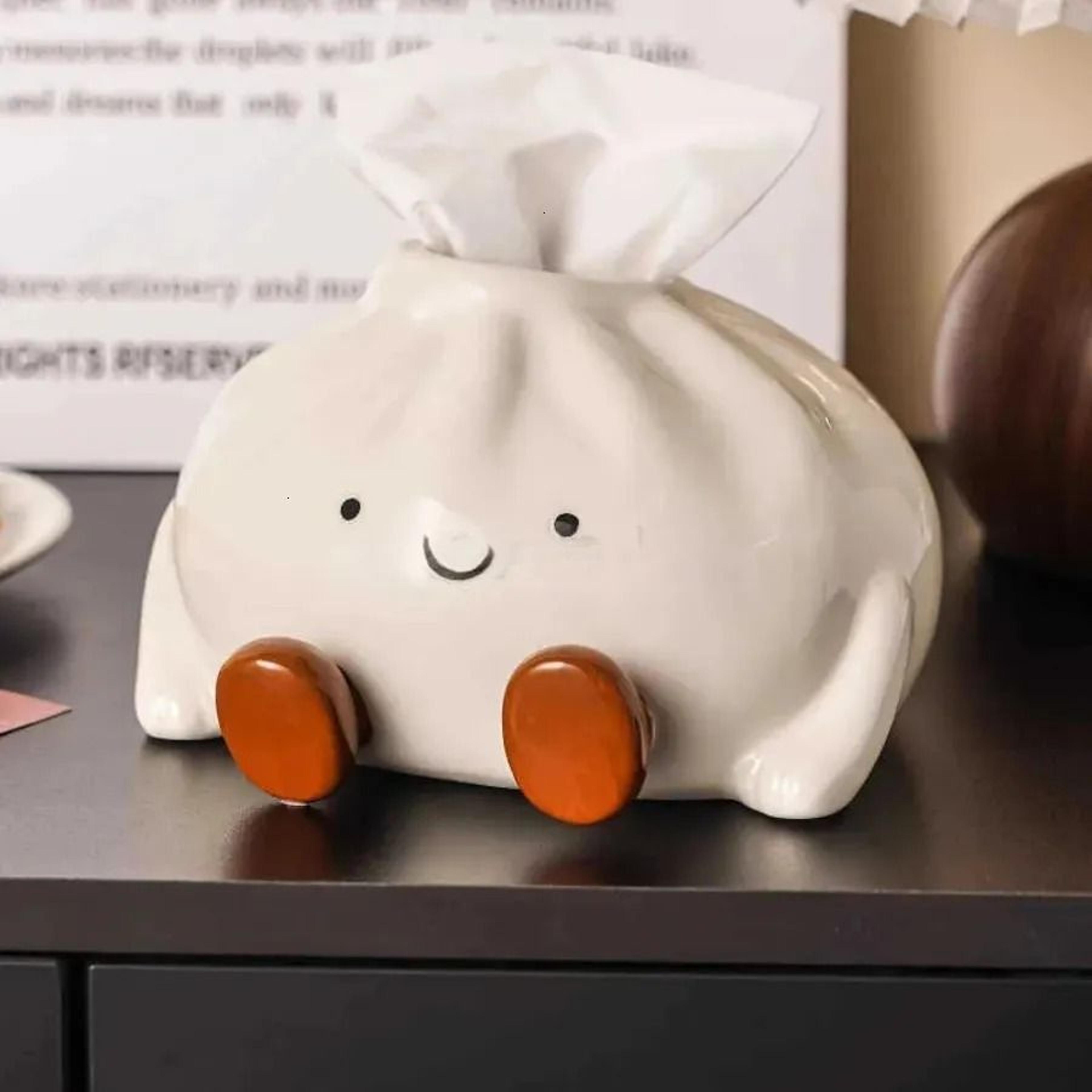 ceramic tissue box for wet wipes napkins and home storage