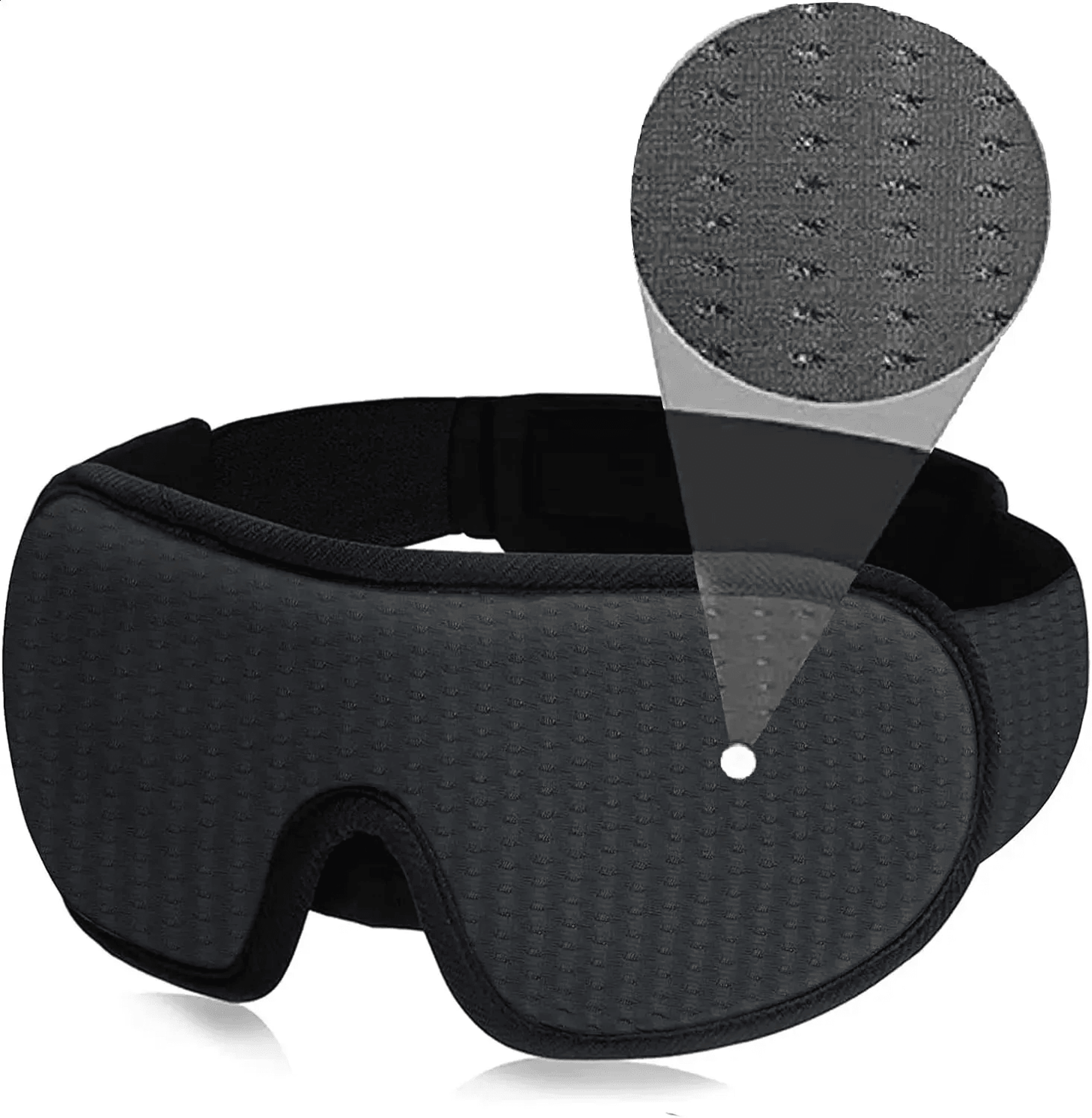 padded sleep eye mask with light blocking design
