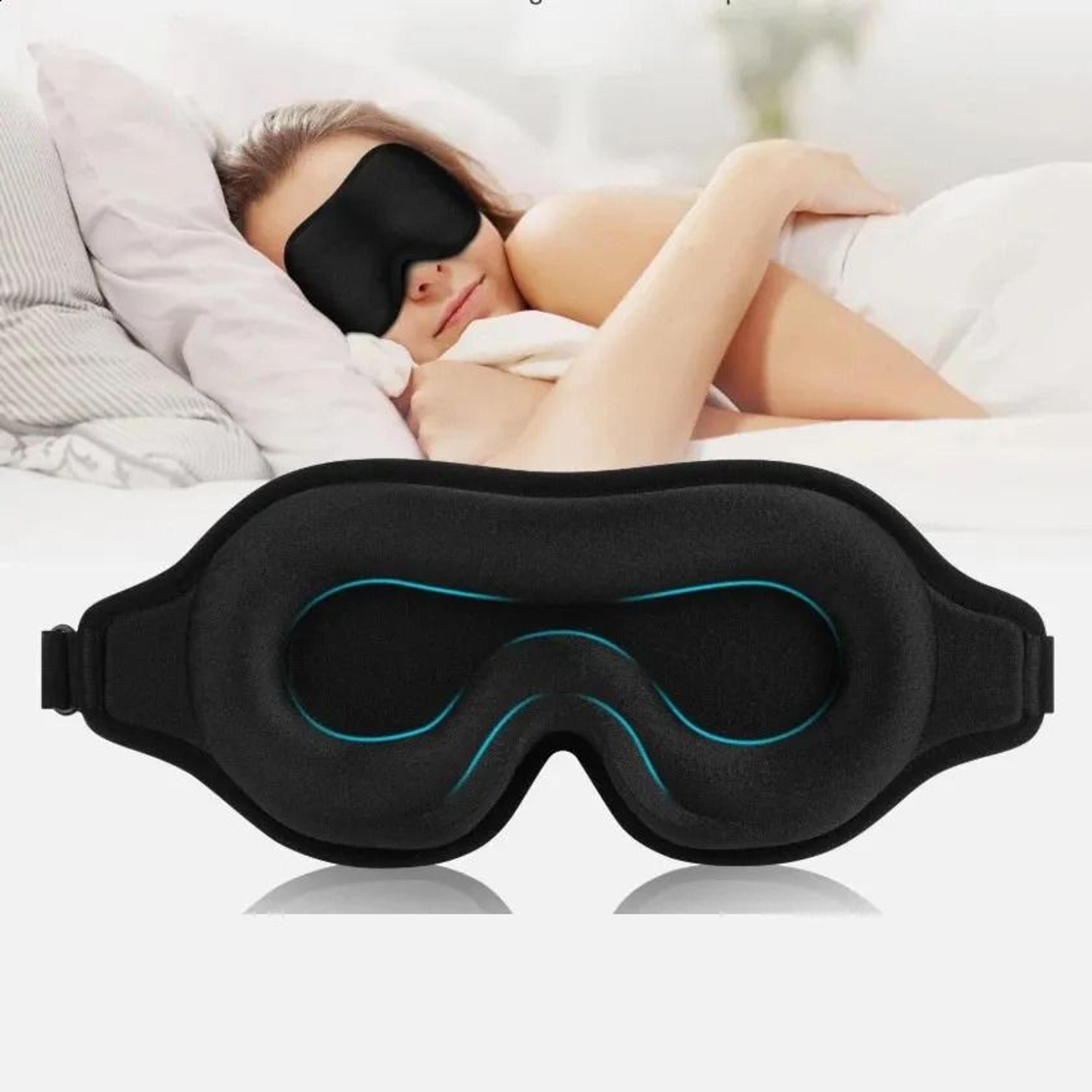 silk sleep eye mask with soft padded contoured design