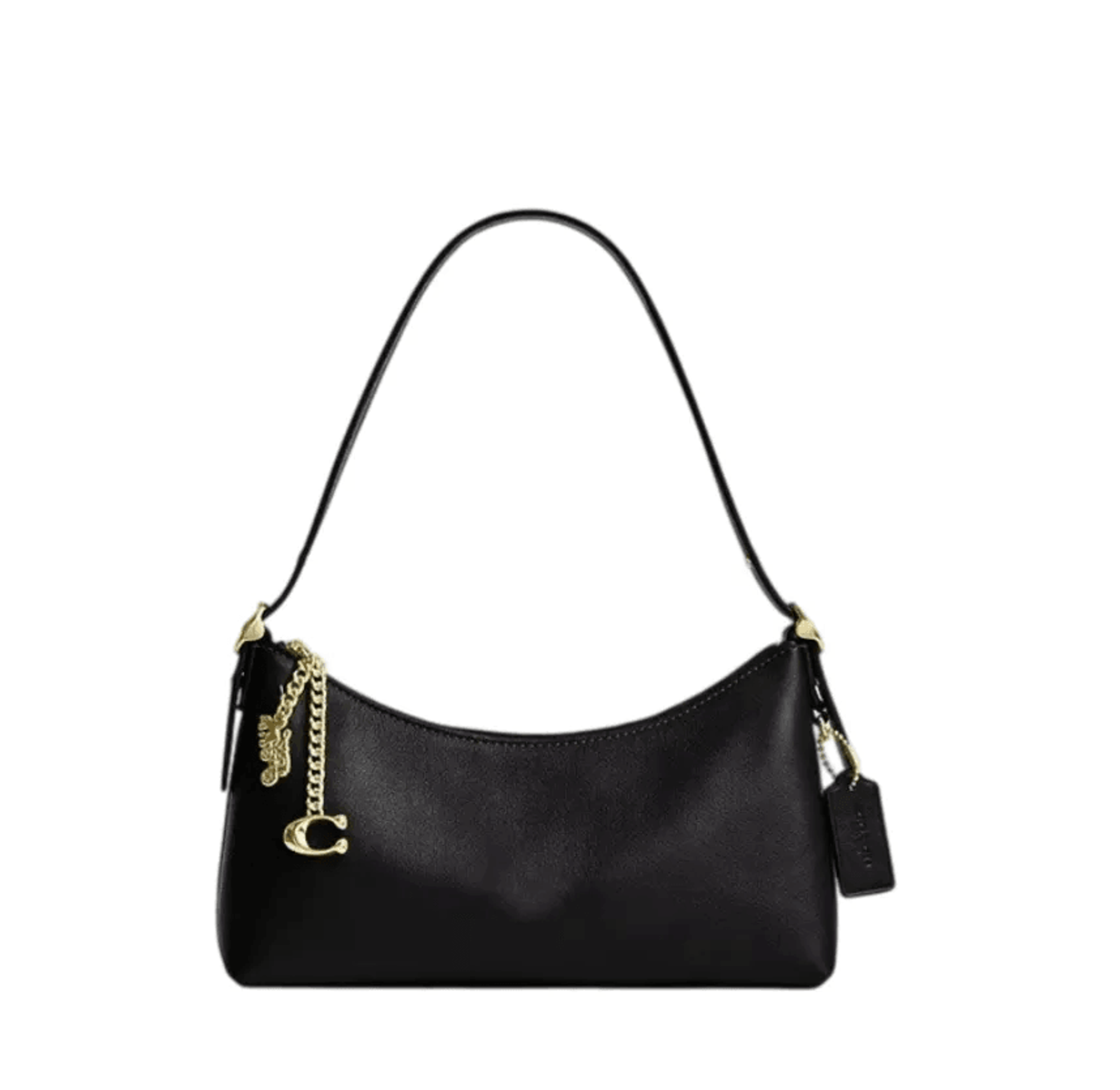 vintage circle print hobo shoulder bag with synthetic leather and metal charm