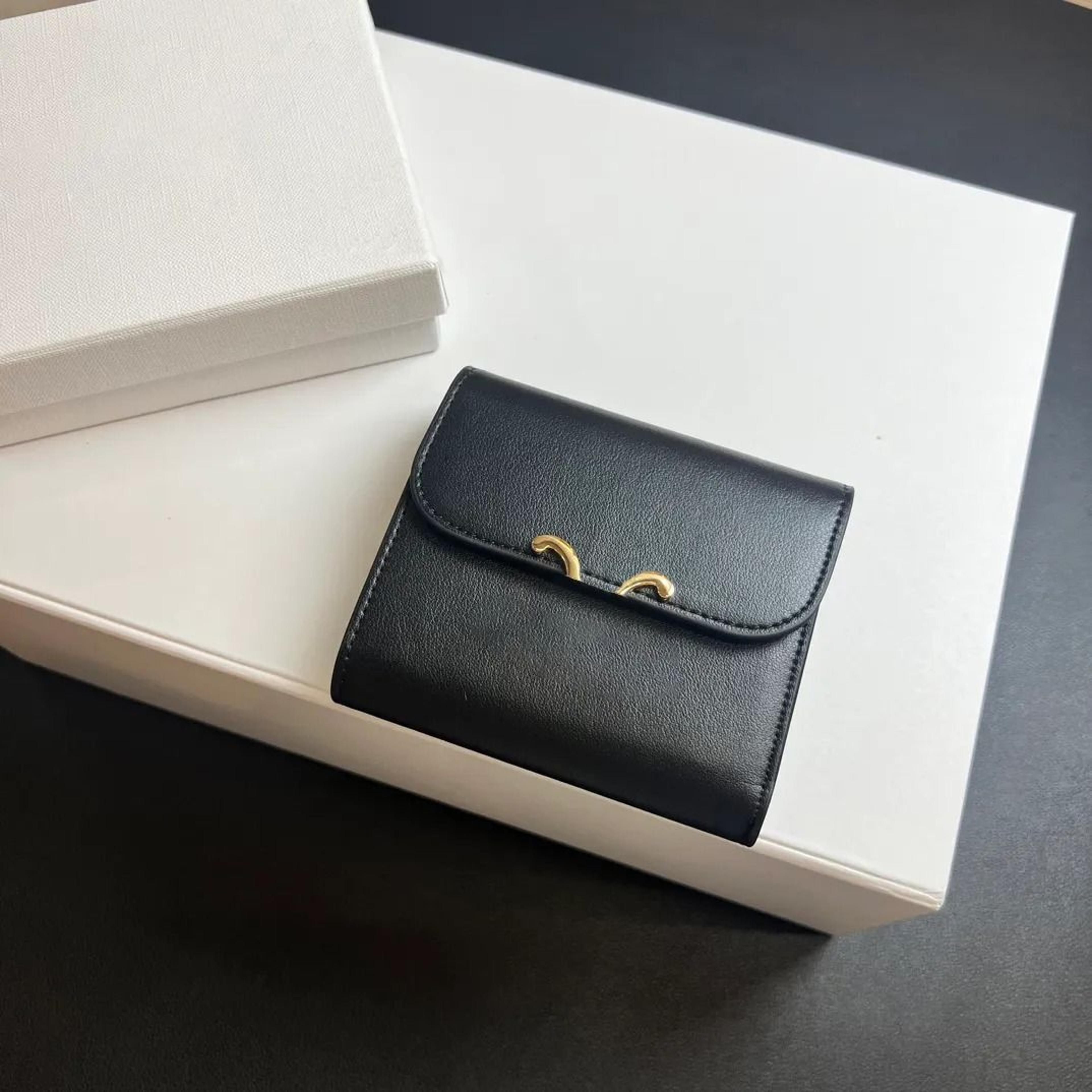 mini zipper card holder wallet with coin purse and key pouch