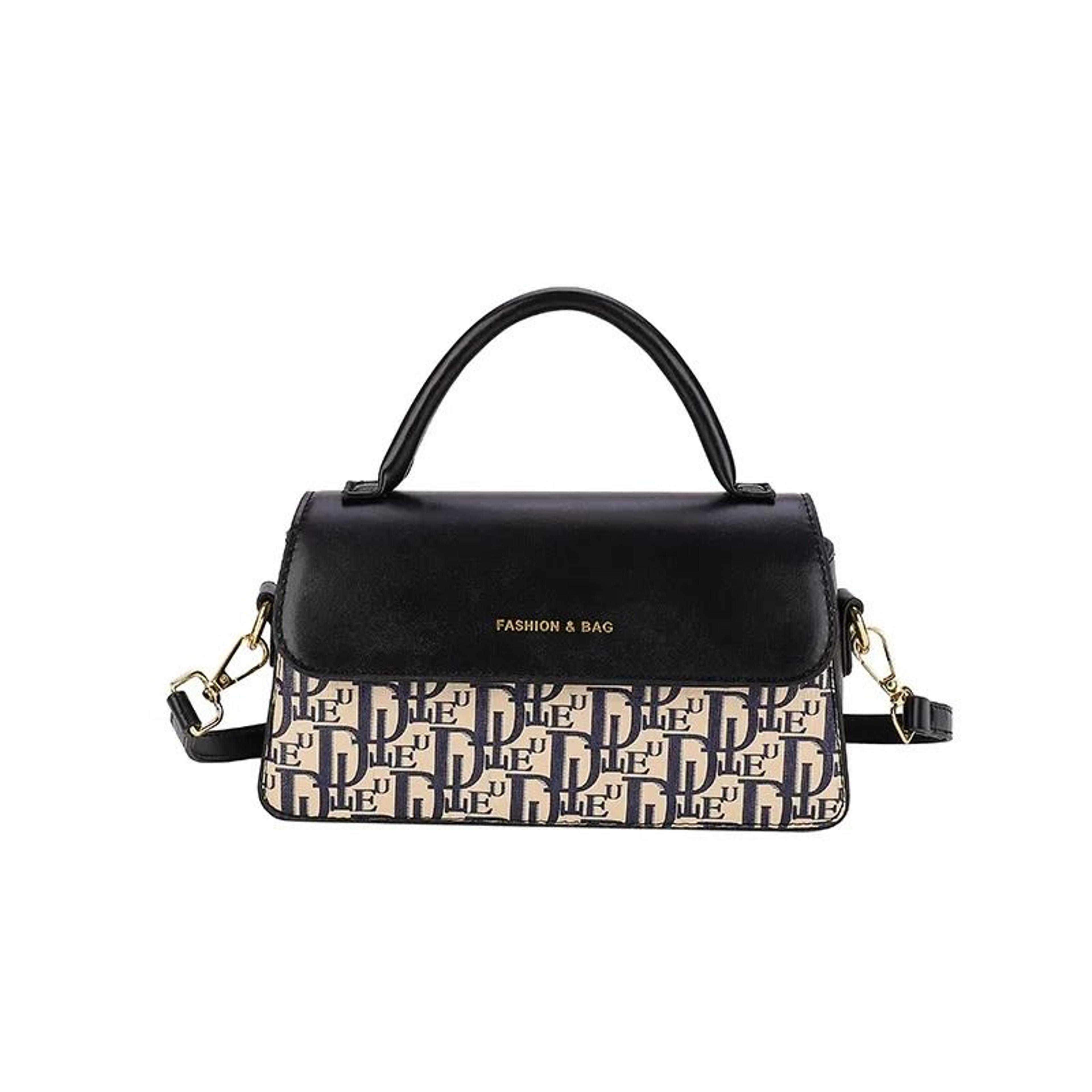women contrast print top handle satchel crossbody shoulder bag