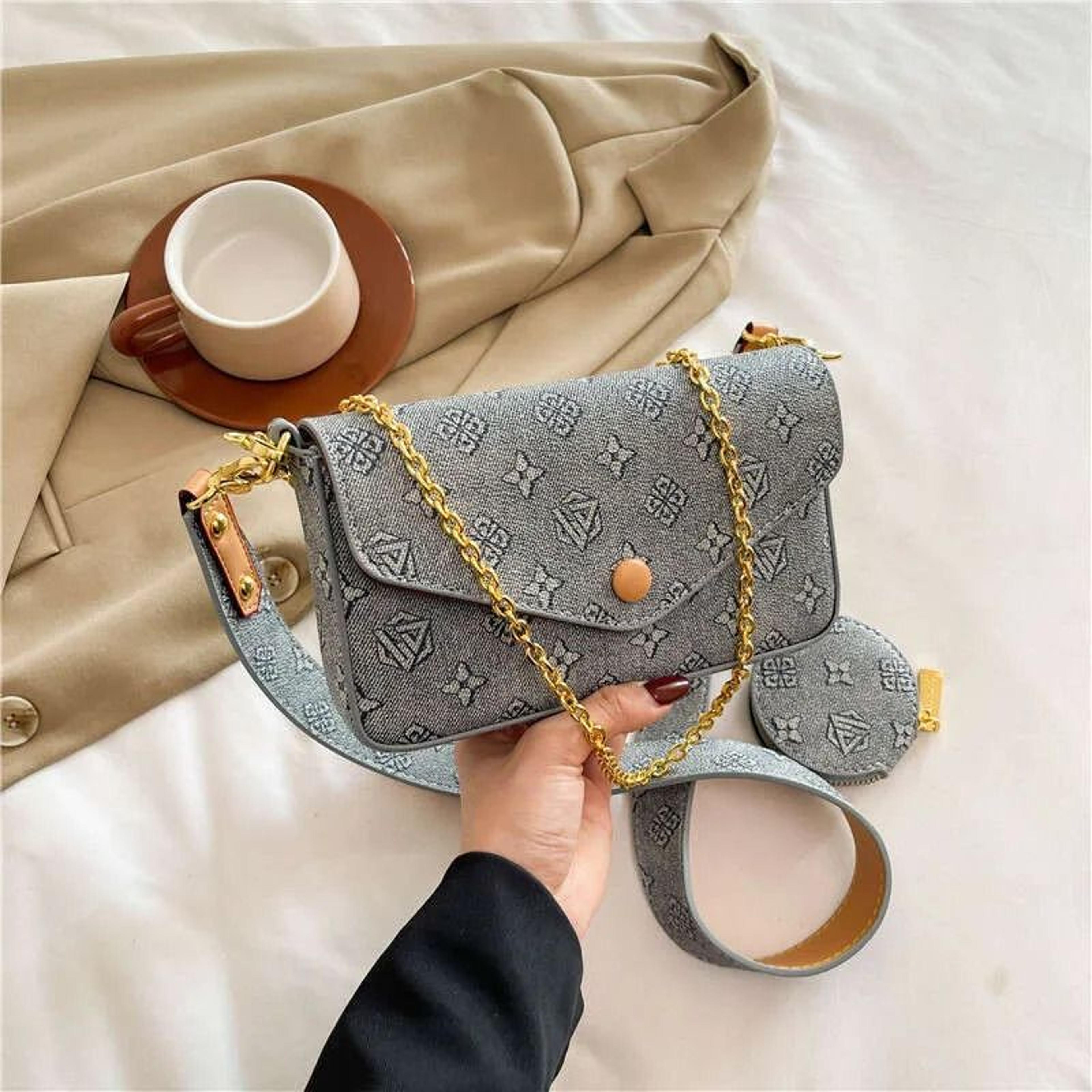 vintage floral envelope mini chain crossbody bag