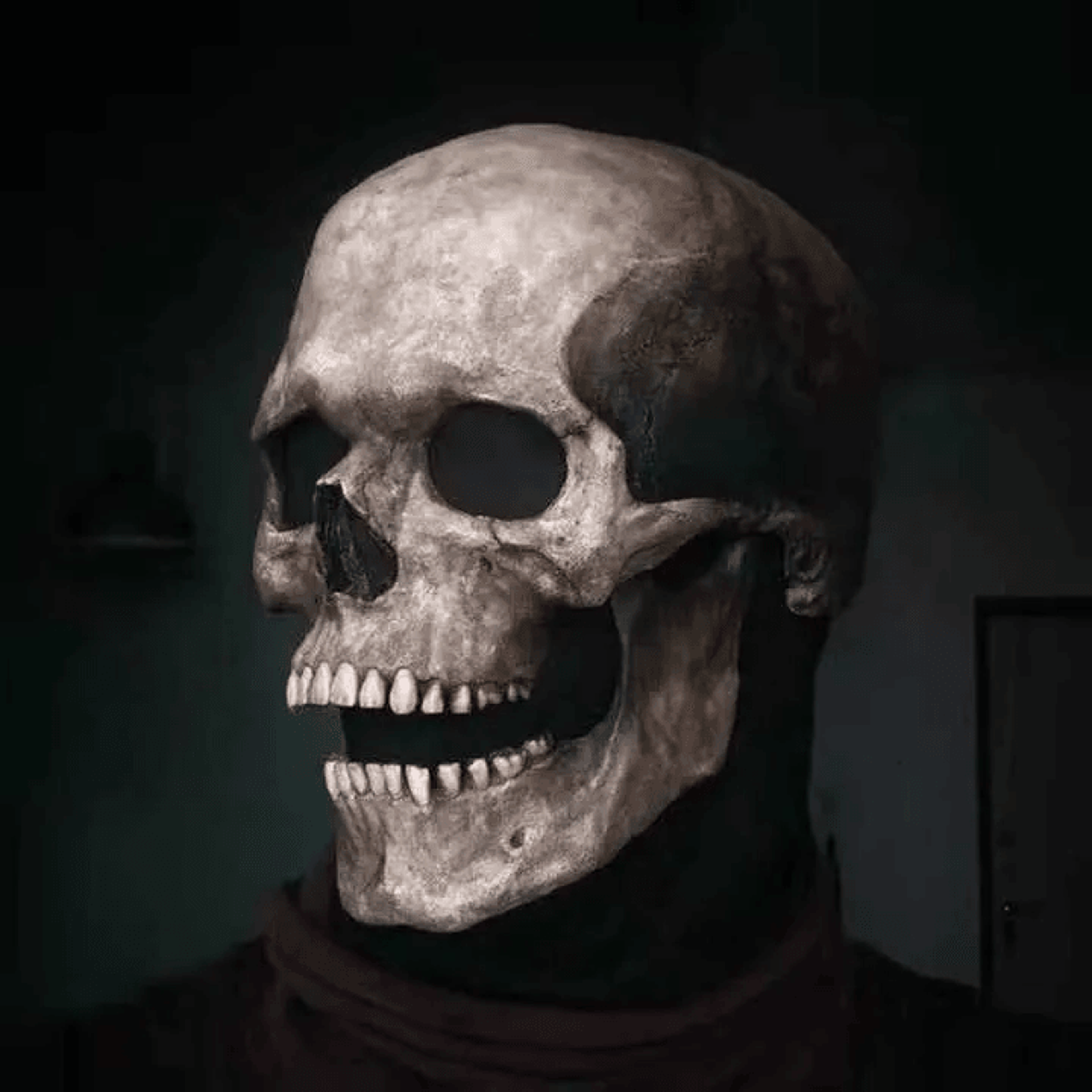 halloween skull mask full head latex skeleton horror costume mask