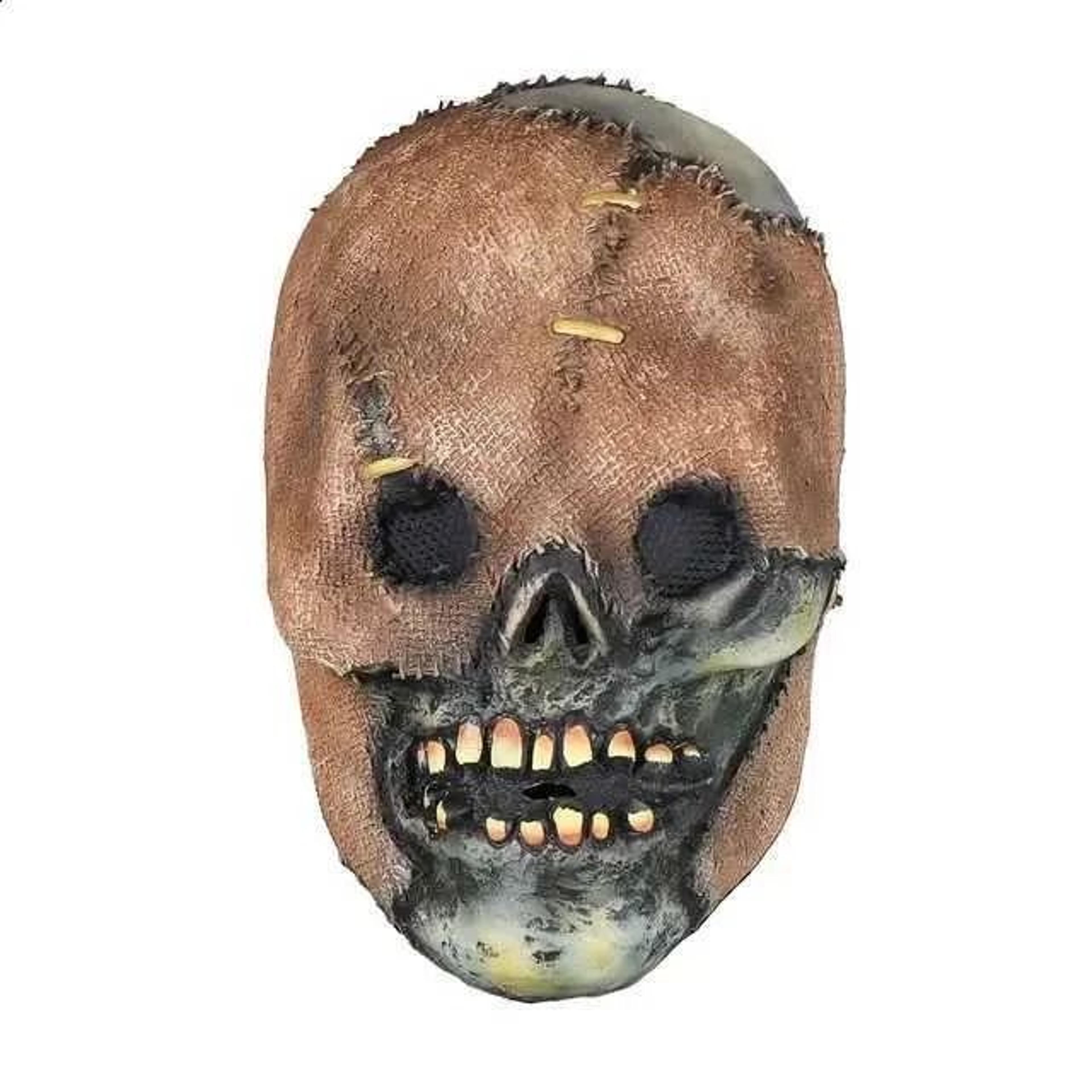 halloween zombie skull latex mask bloody infected skeleton horror costume prop