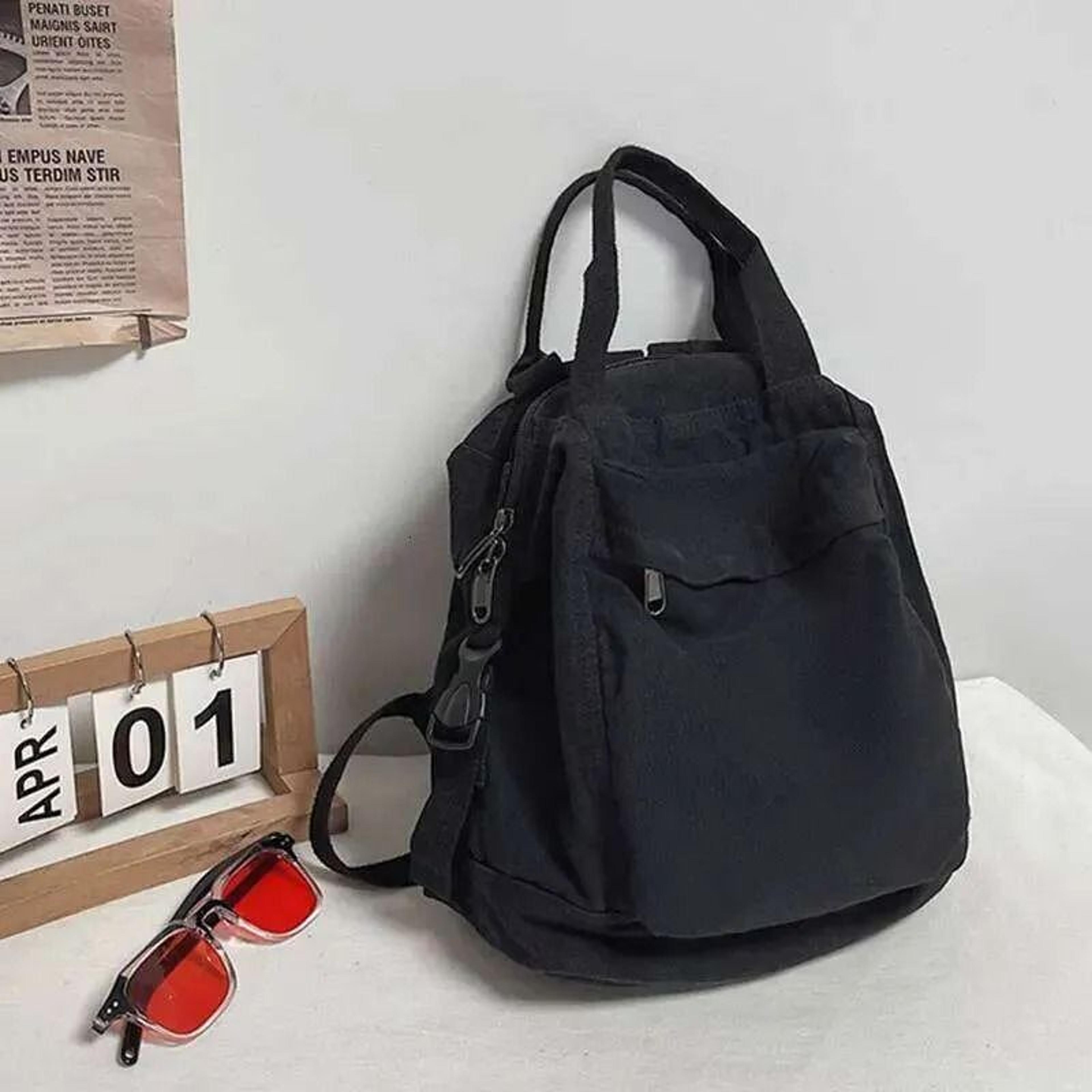 vintage canvas travel backpack for college and casual use