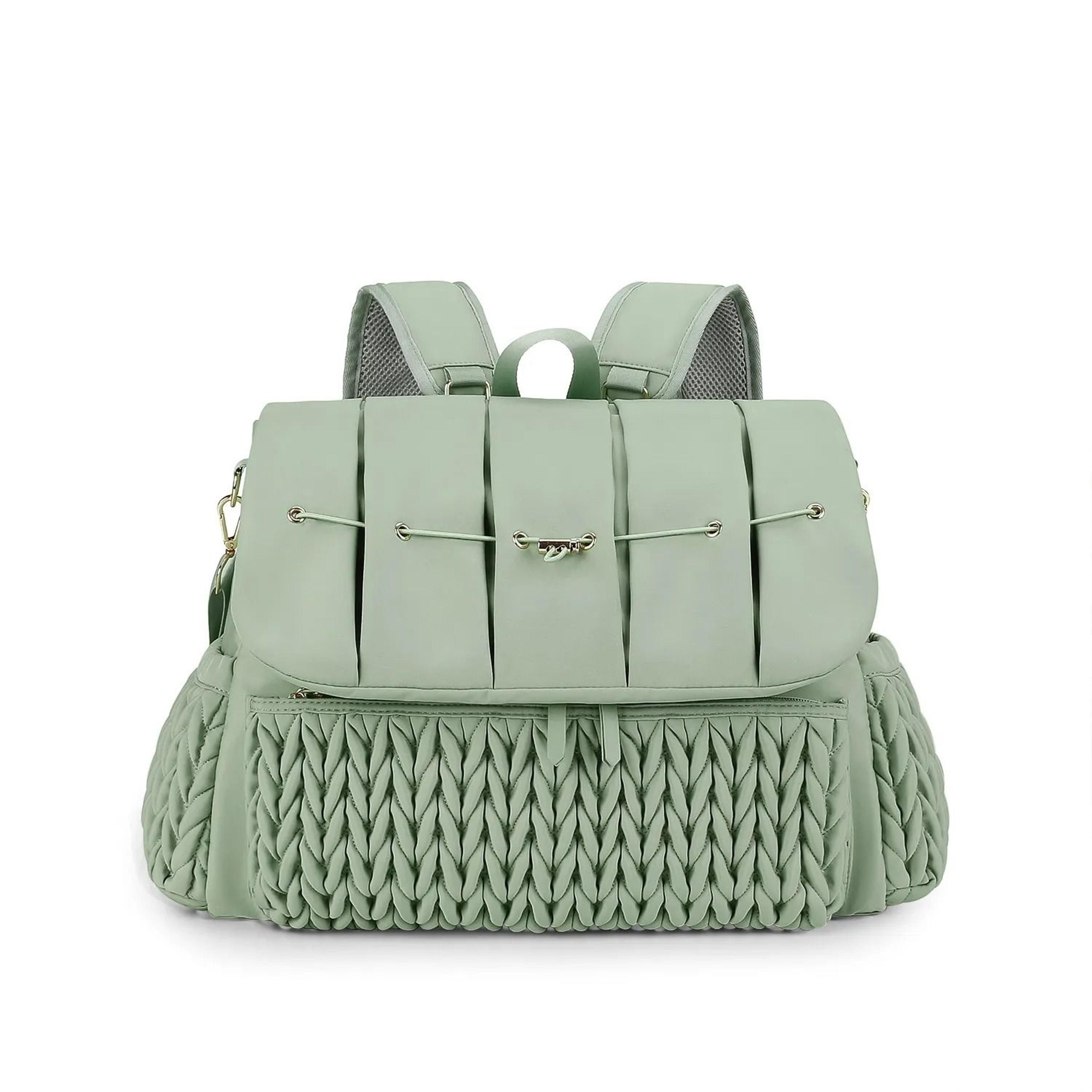 large capacity waterproof diaper bag tote with multiple pockets for baby essentials