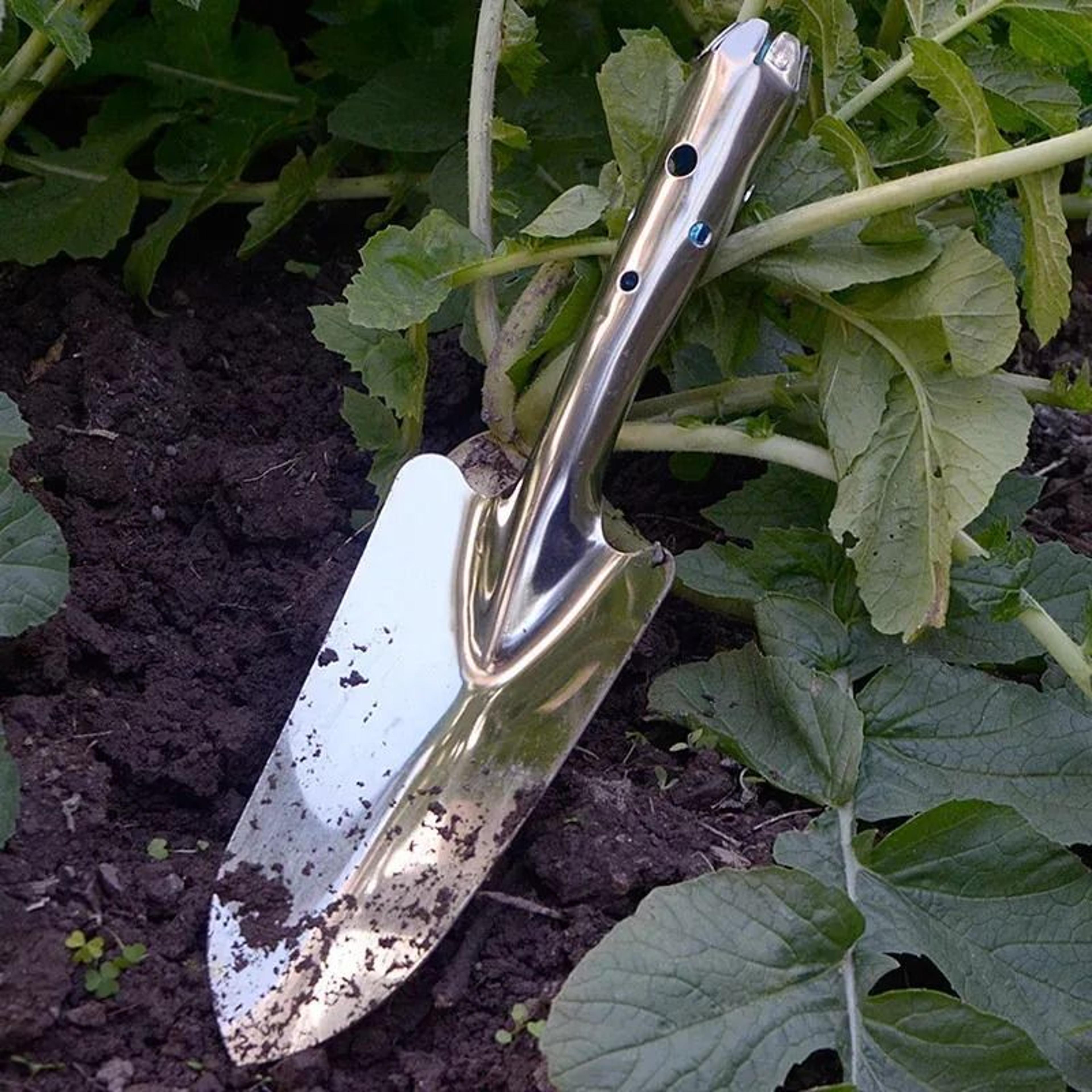 portable mini garden shovel with plastic handle for succulents and bonsai planting