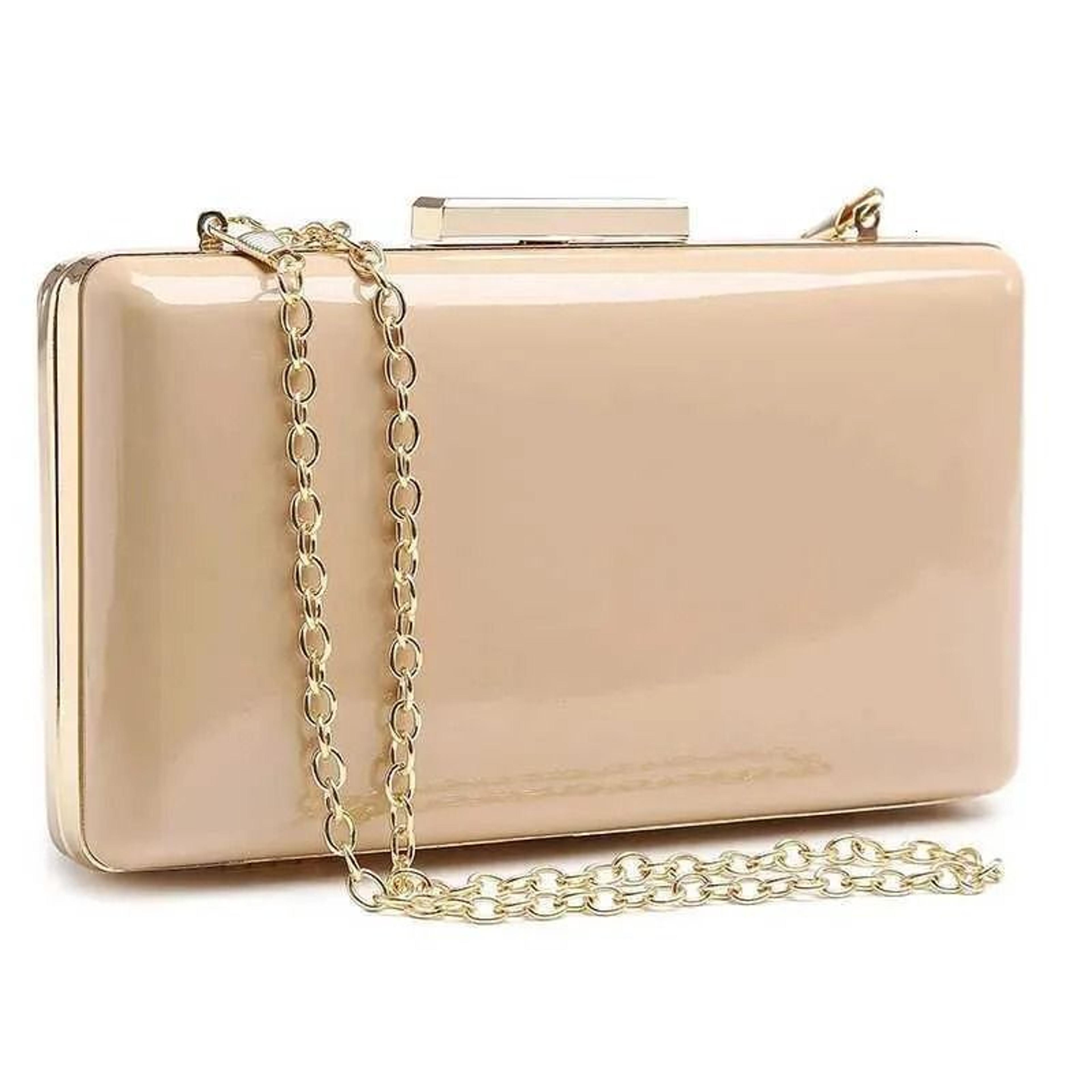 women hard case evening clutch bag for weddings and parties