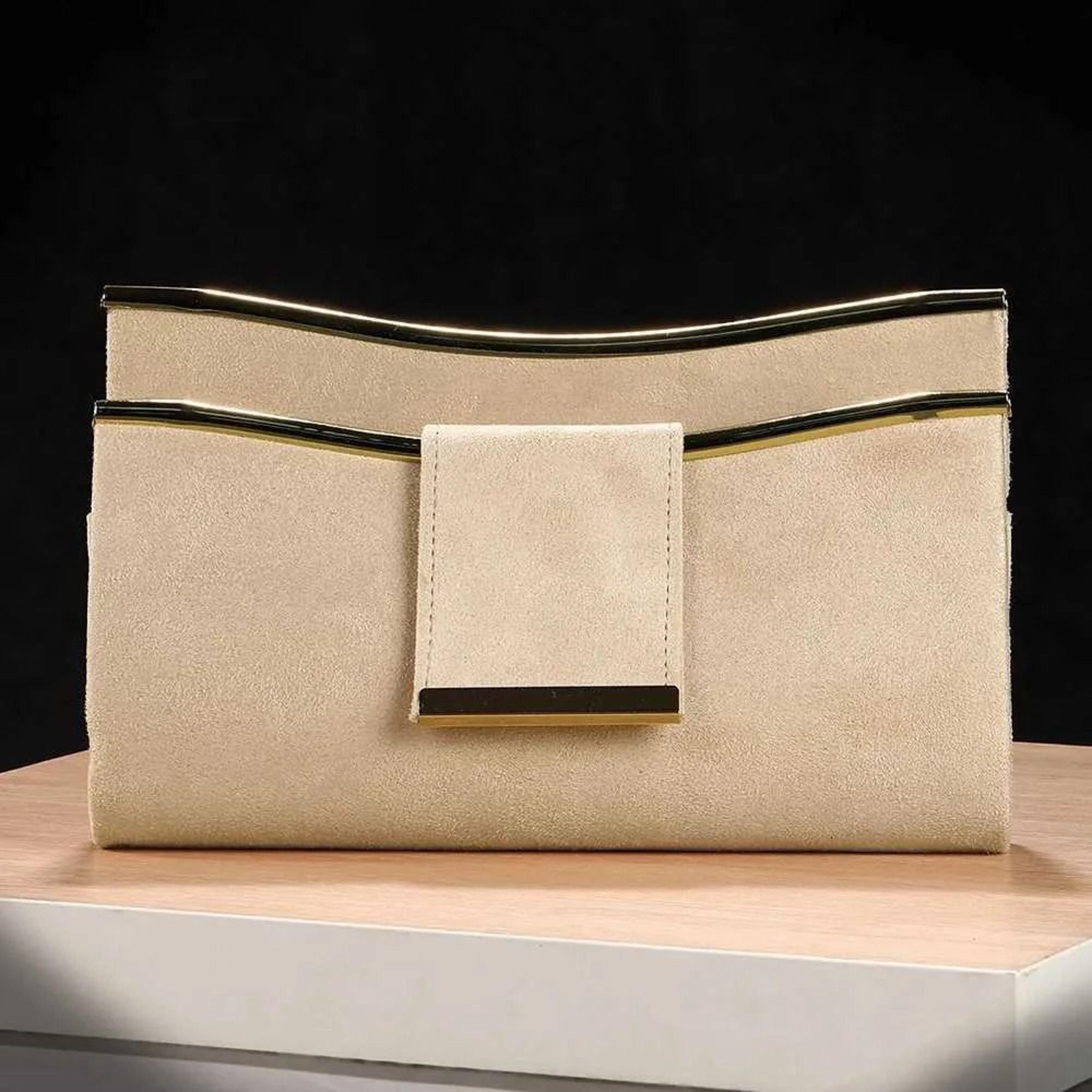 pu evening shoulder bag with plain design for parties and special occasions