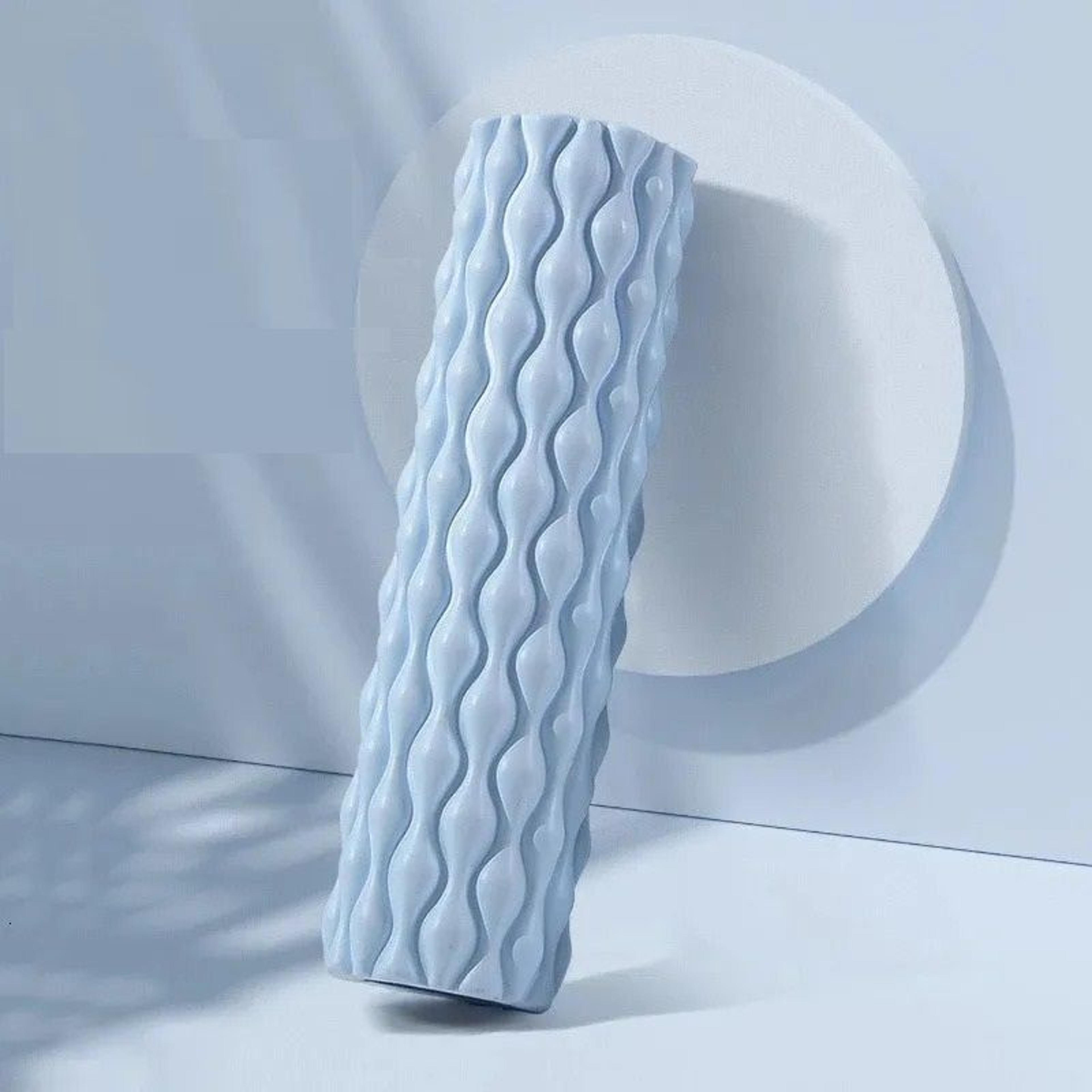 hollow eva foam roller with waterdrop texture for yoga pilates and muscle massage