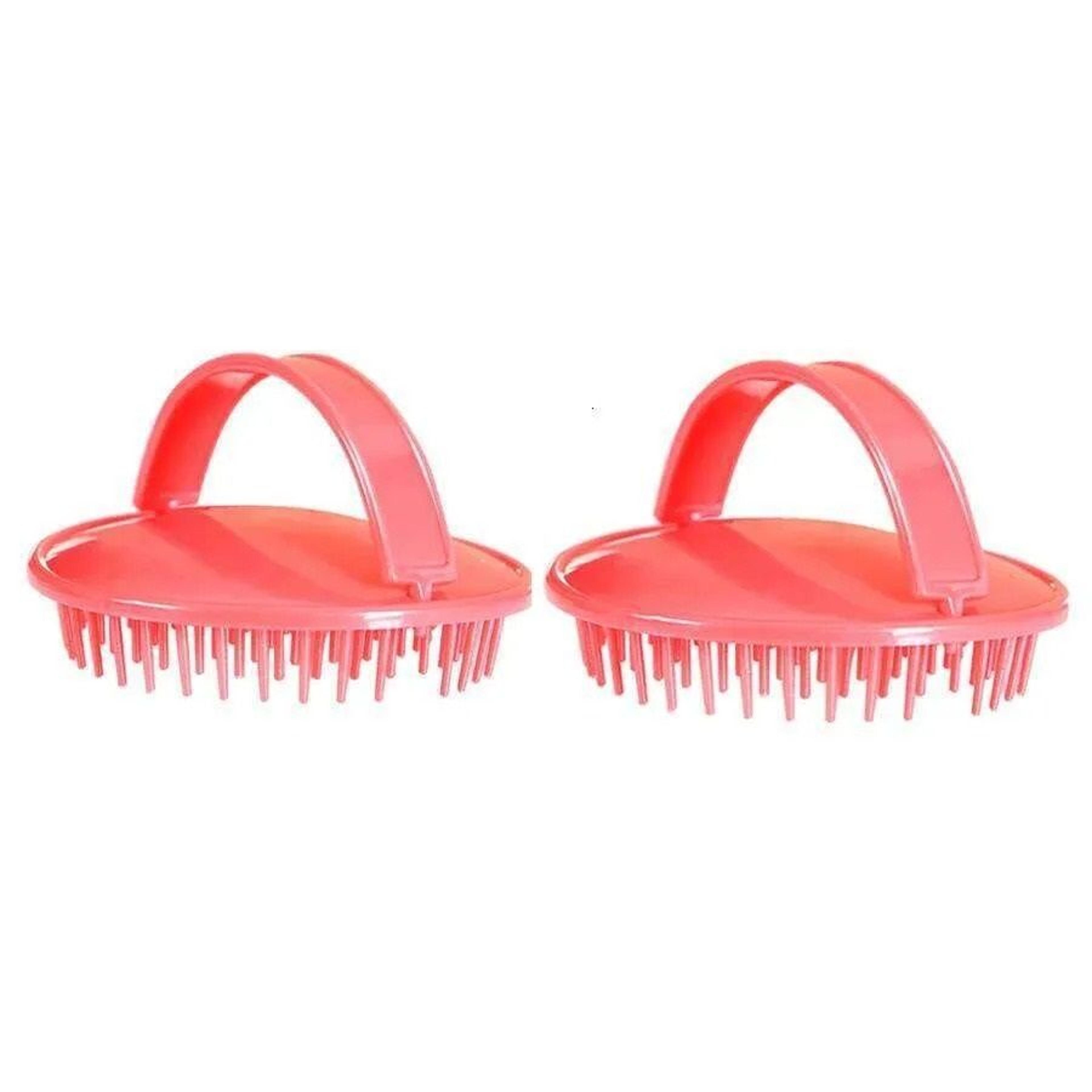 silicone scalp massager brushes with anti-slip grip for shampooing