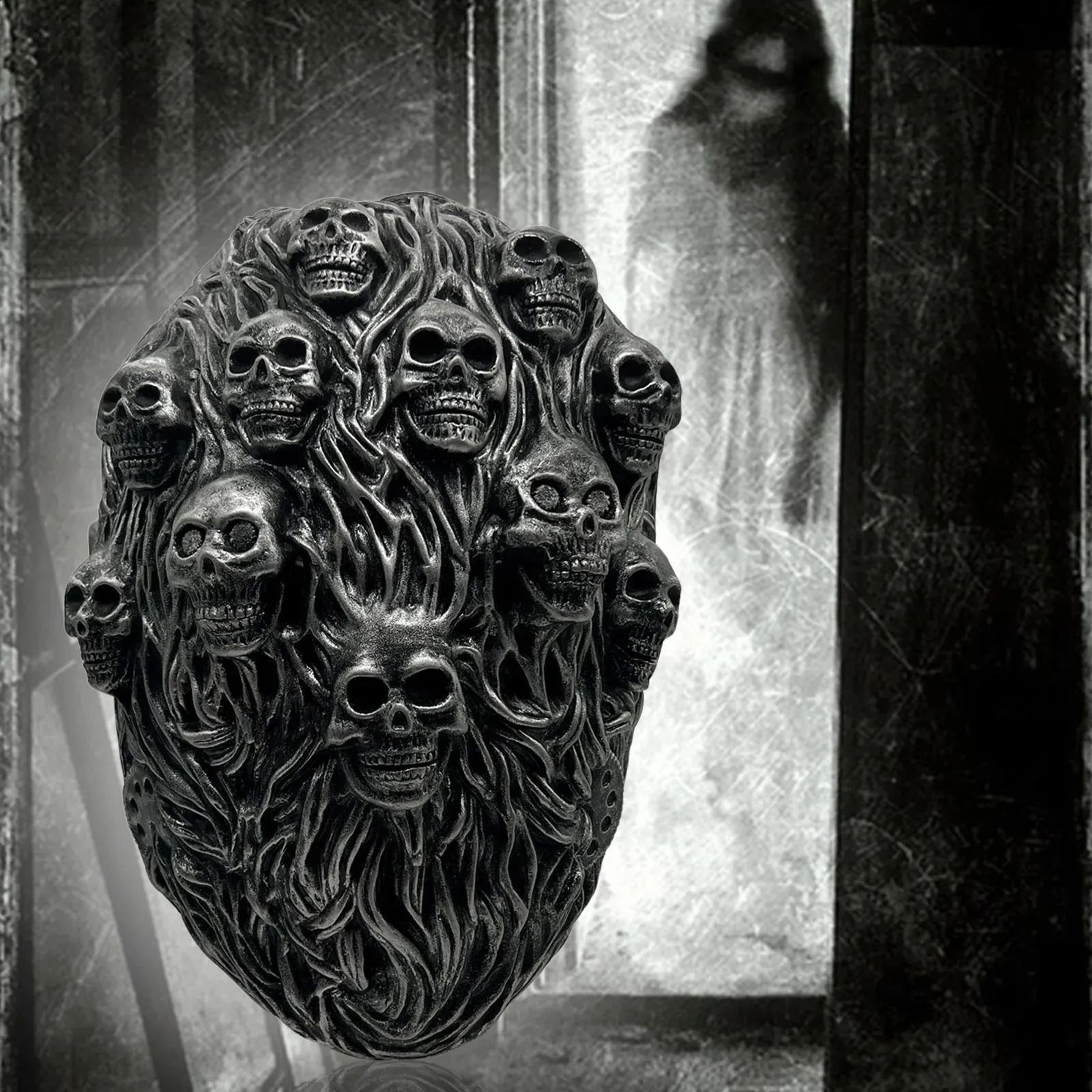 realistic latex full head skull mask for halloween horror costumes